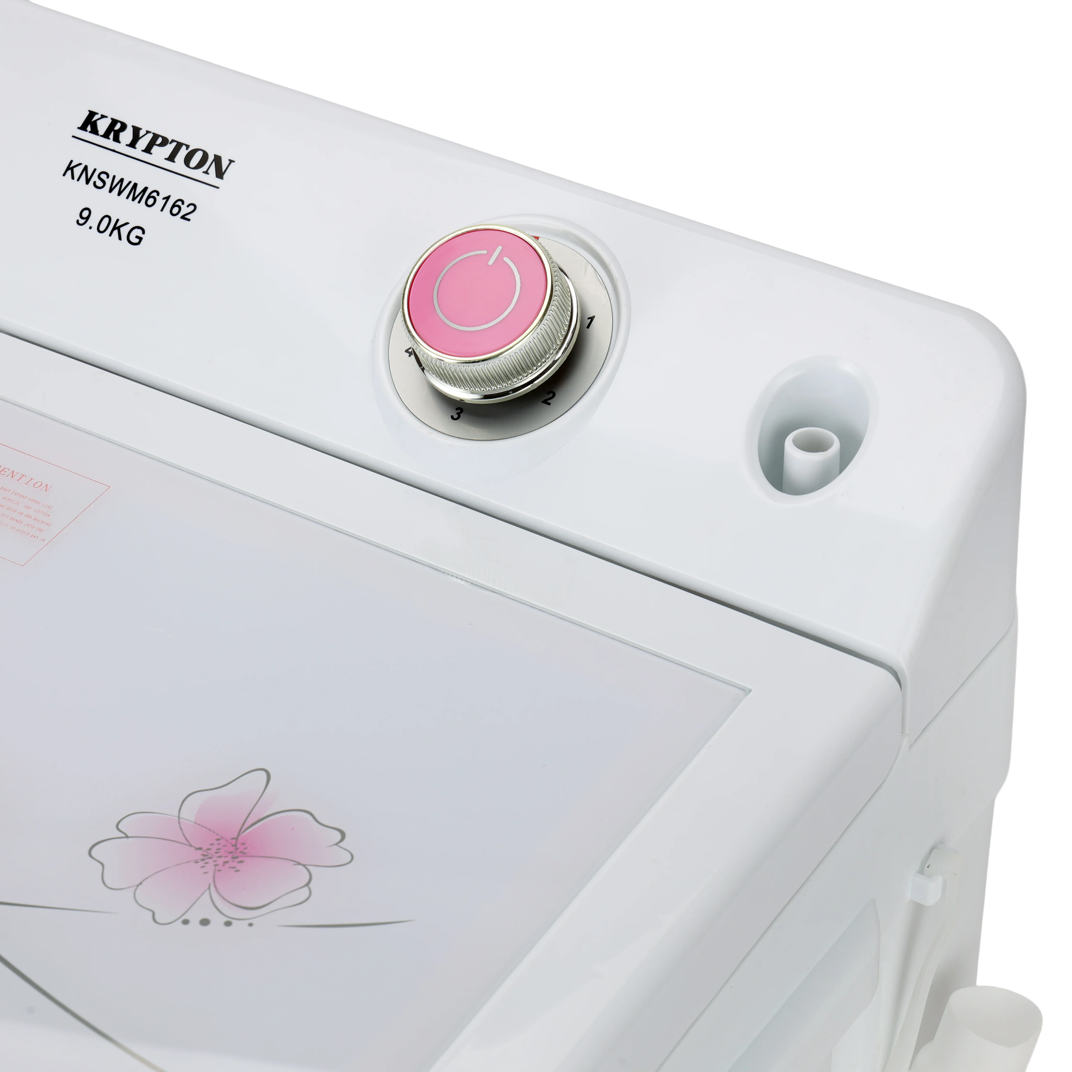 Krypton KNSWM6162 Twin Tub Washing Machine| Features low-noise operation, Semi-Automatic & strong pulsator| Low-Noise, Highly Efficient & fine mesh lint filter| - Image 4