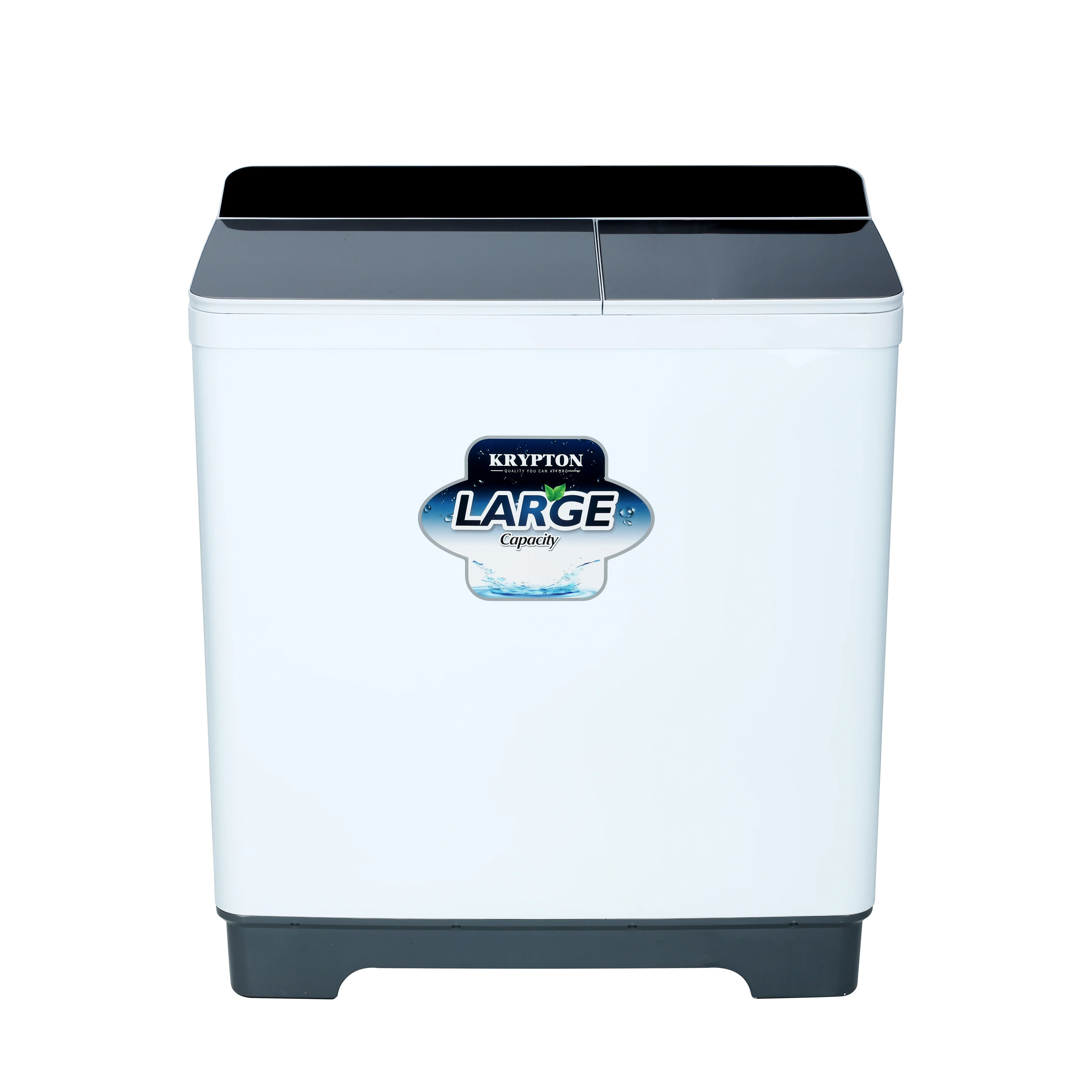 Krypton KNSWM6290 13kg Twin Tub Washing Machine | Features 820W power and 7kg spin capacity| Low-Noise, Energy-Efficient, strong pulsator & low-noise operation|