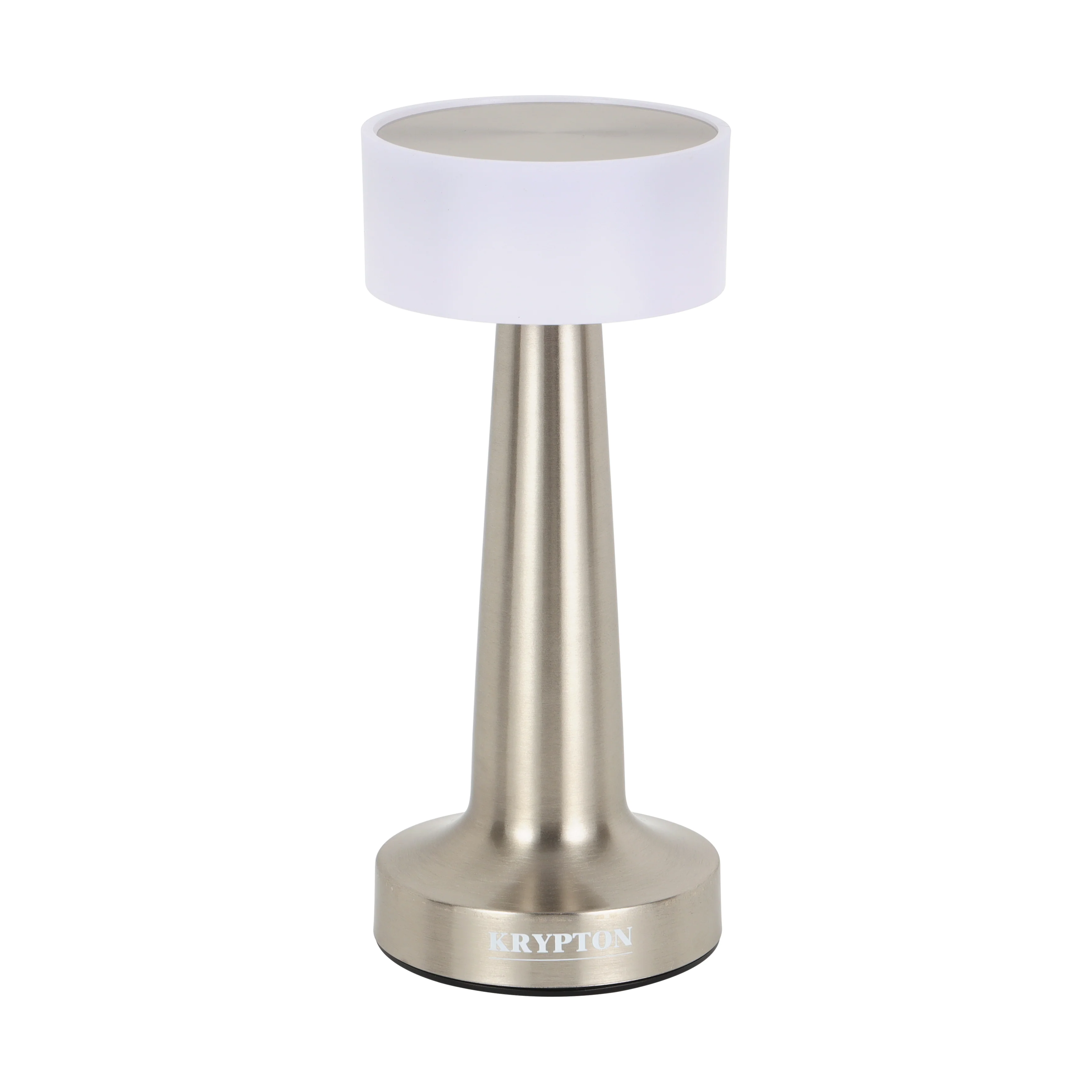Krypton KNTL5476 Rechargeable Table Lamp with touch control | Type-C charging and 3 light modes| Features stepless dimming, portable metal design and 500mAh battery