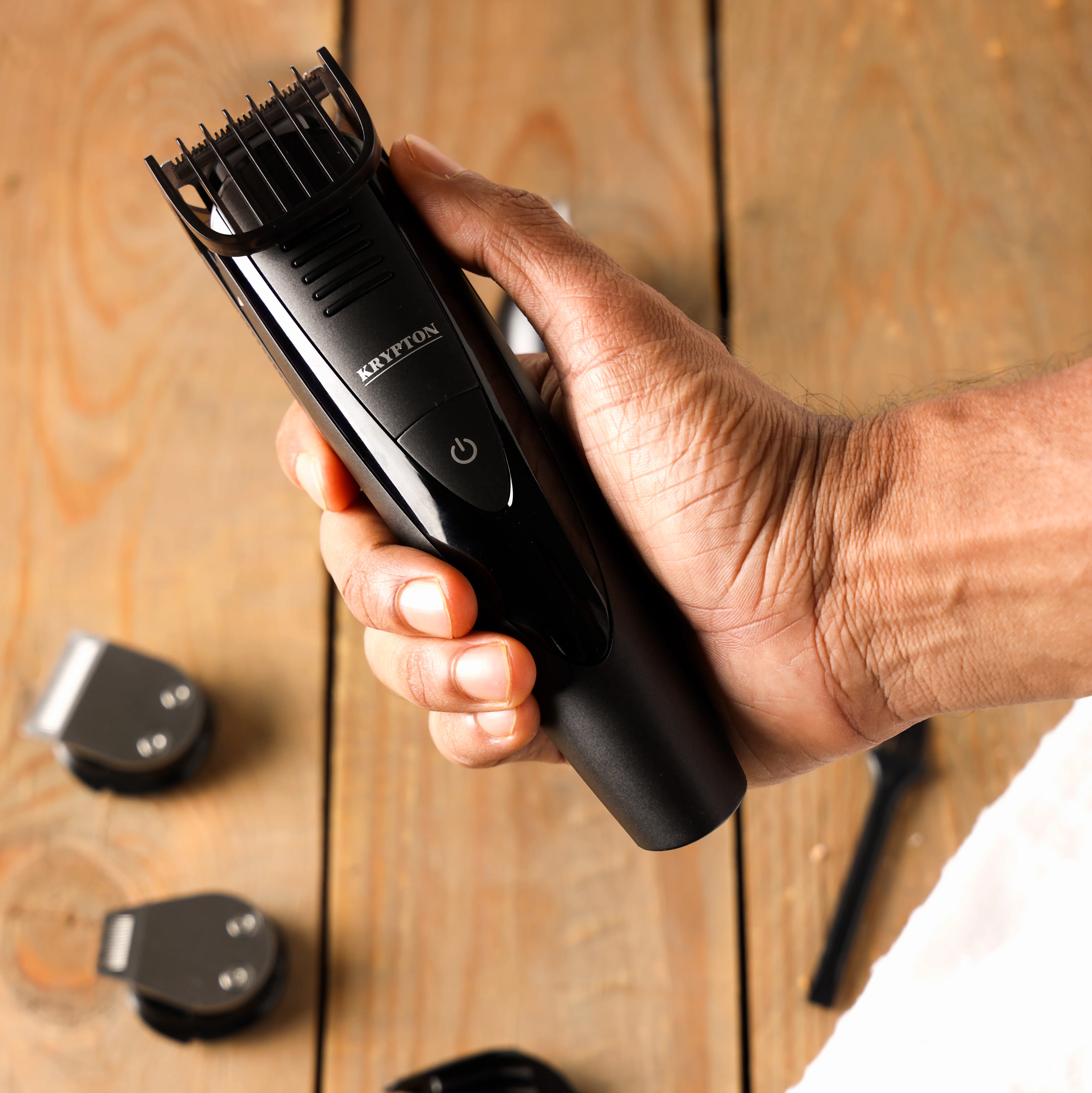 Krypton KNTR5290 12-in-1 Grooming Kit| IPX7 waterproof design, digital display & precision blades| multiple attachments & rechargeable battery for grooming care| - Image 3