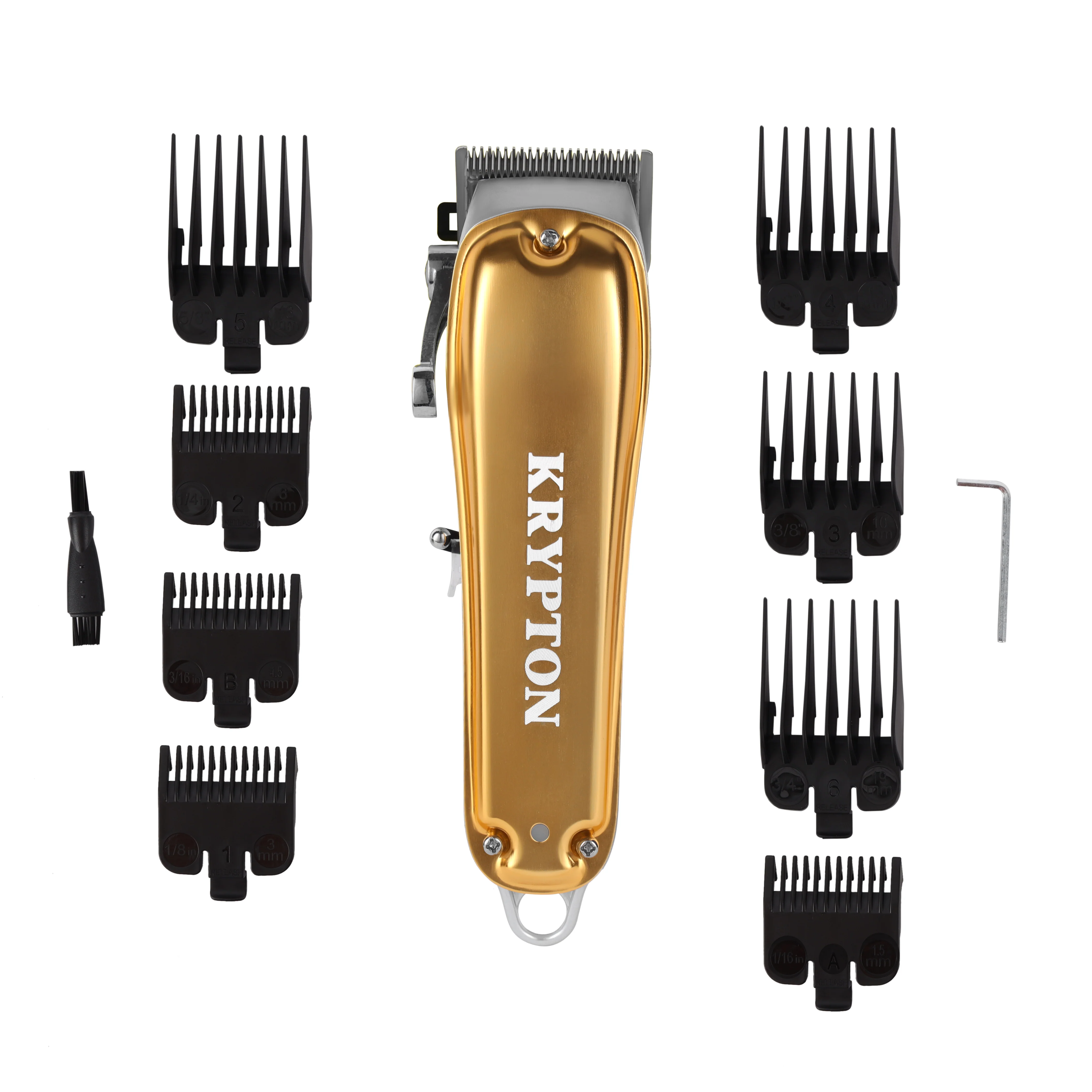 Krypton KNTR5293 Professional Hair Clipper| durable metal body & 2000mAh battery| 4 adjustable cutting lengths & up to 4 hours cordless use for precise grooming|