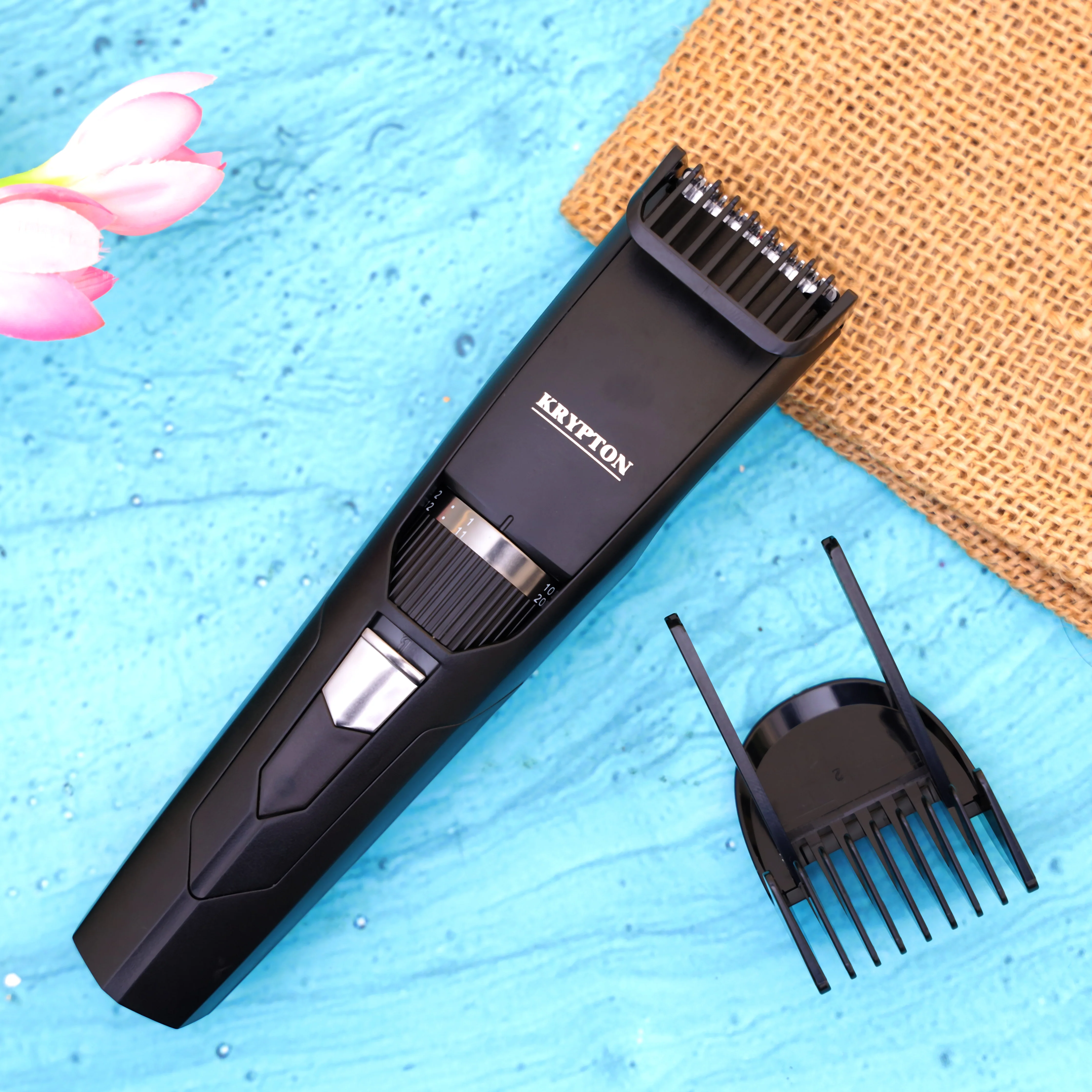 Krypton KNTR5418 professional trimmer| stainless steel blade, 20 length settings & 60 min runtime| USB charging, cord/cordless use & washable blades for grooming| - Image 5