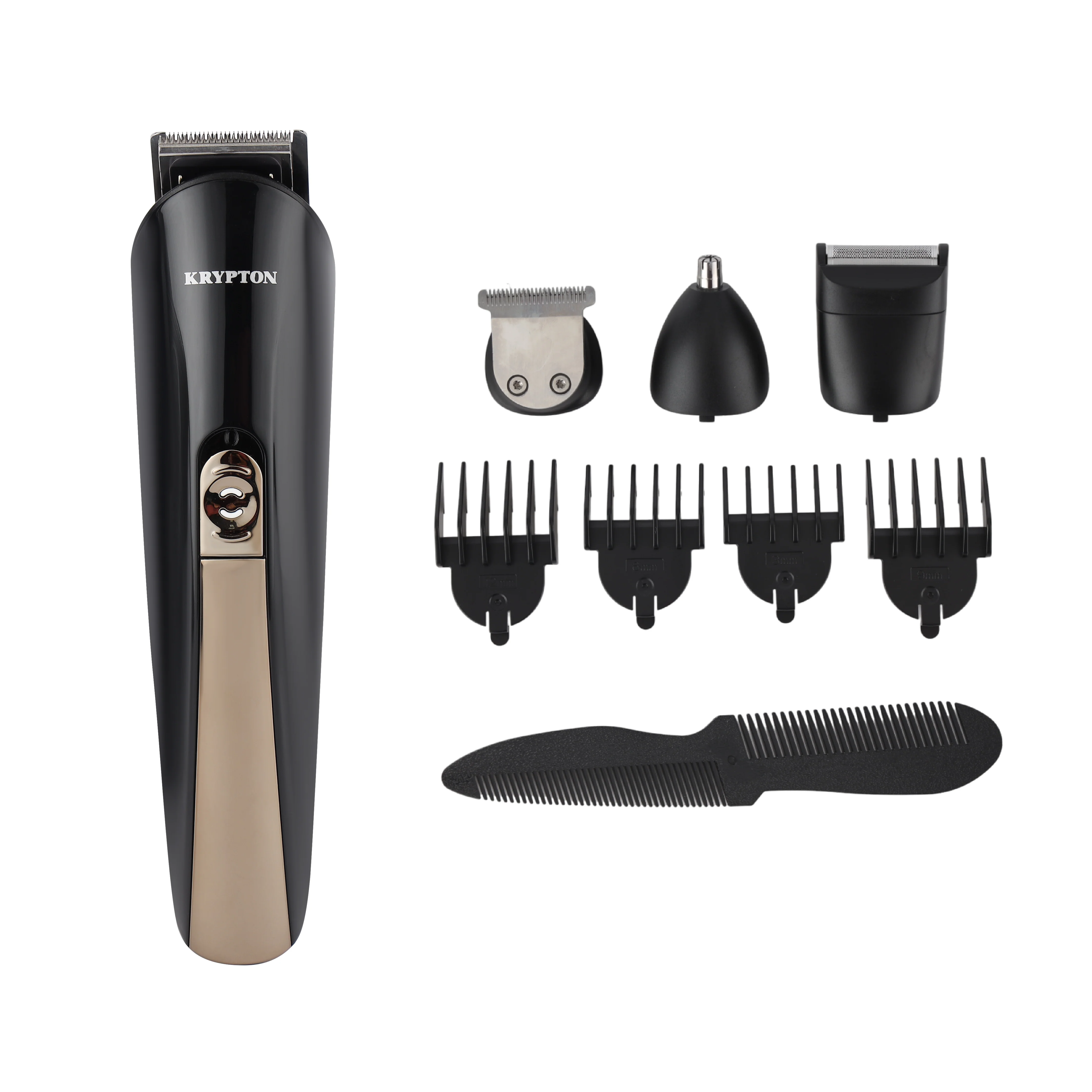 Krypton KNTR6575 11-in-1 Rechargeable Grooming Set with Type-C charging | 600mAh Li-ion battery | 2-hour runtime, high-speed motor and precision blades for grooming