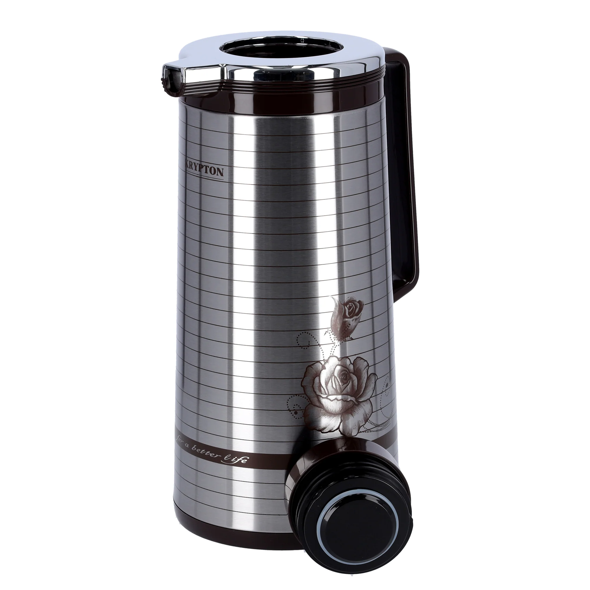 Krypton KNVF6068 1.3L Stainless Steel Vacuum Flask | double wall insulation keeps beverages hot or cold for hours | durable body, stylish design and easy pour handle - Image 2