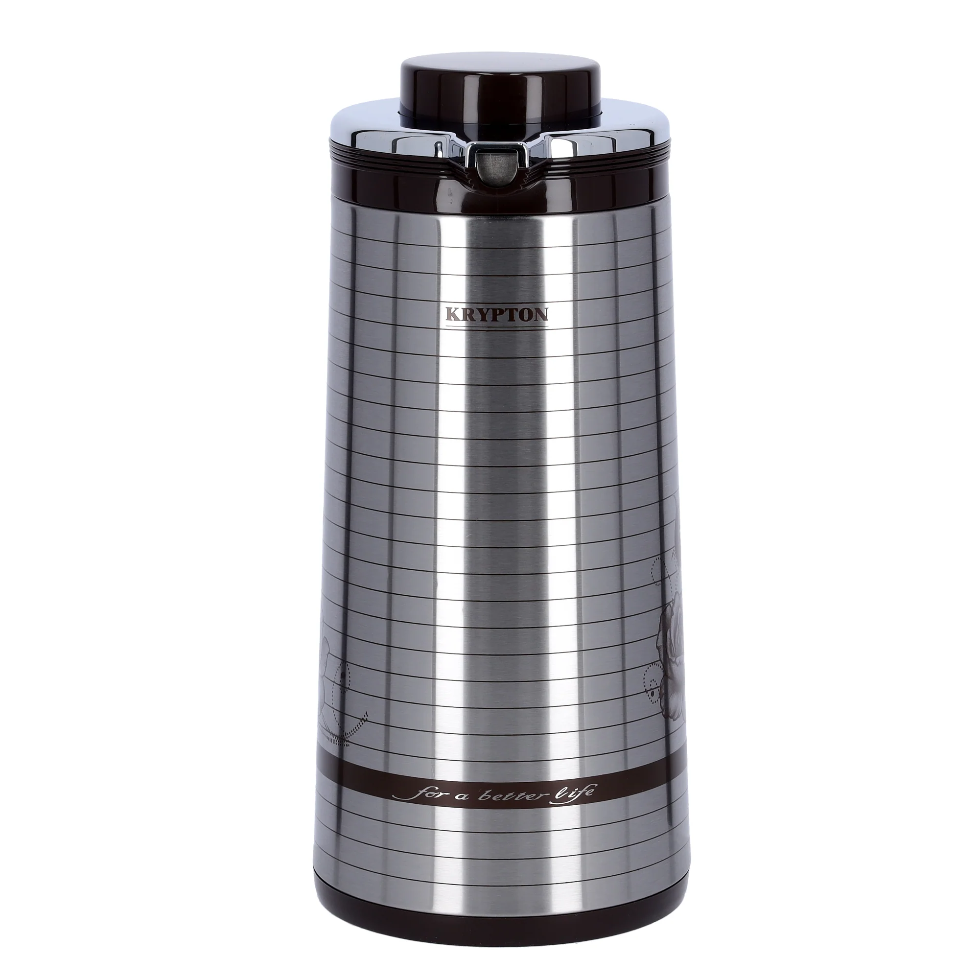 Krypton KNVF6069 1.6L Stainless Steel Vacuum Flask | double wall insulation keeps drinks hot or cold for hours | durable body, elegant design and easy pour handle - Image 2