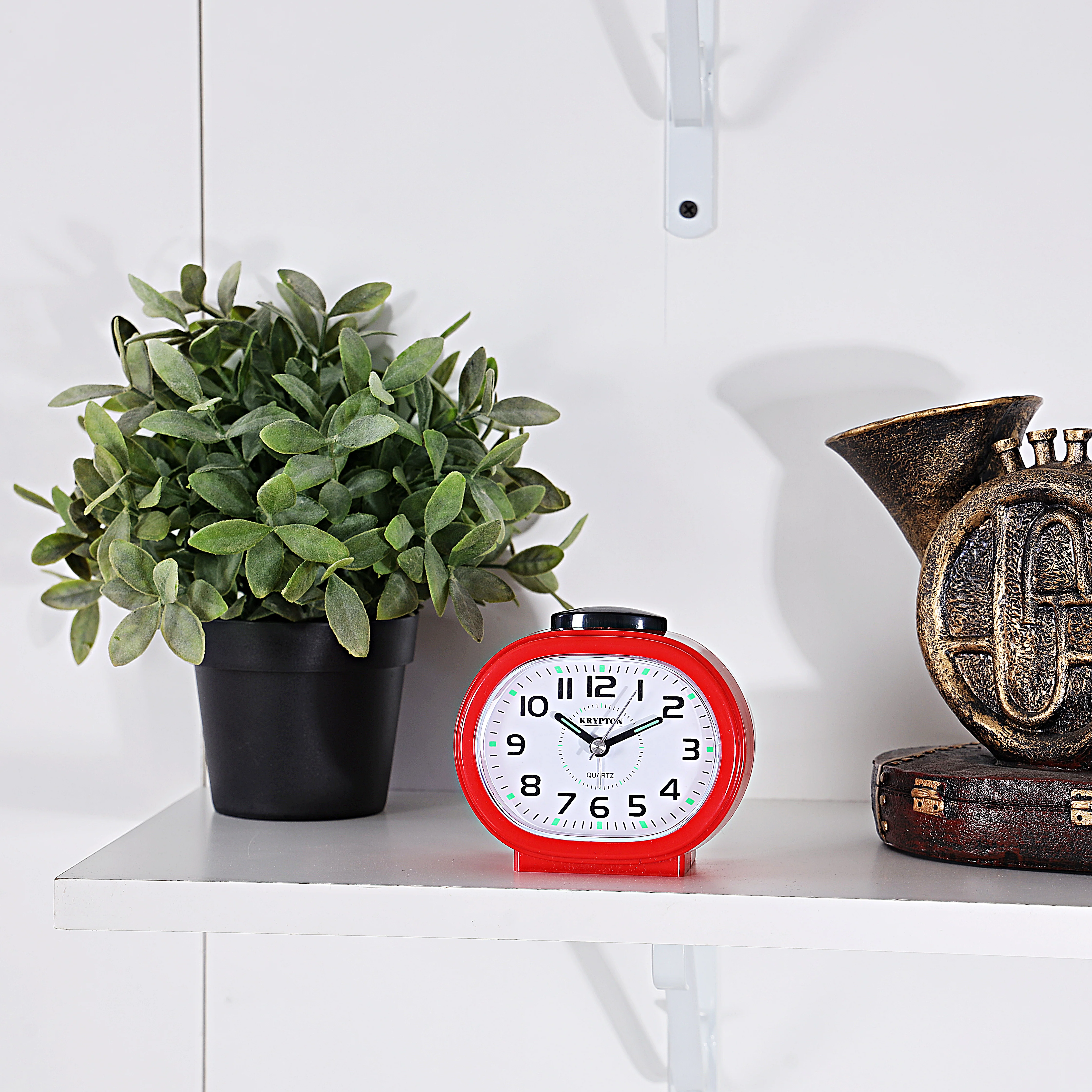 Krypton KNWC6118 Bell Alarm Clock| loud twin bell alarm & luminous hands for night viewing| clear dial, battery operated & stylish compact design for daily use| - Image 2