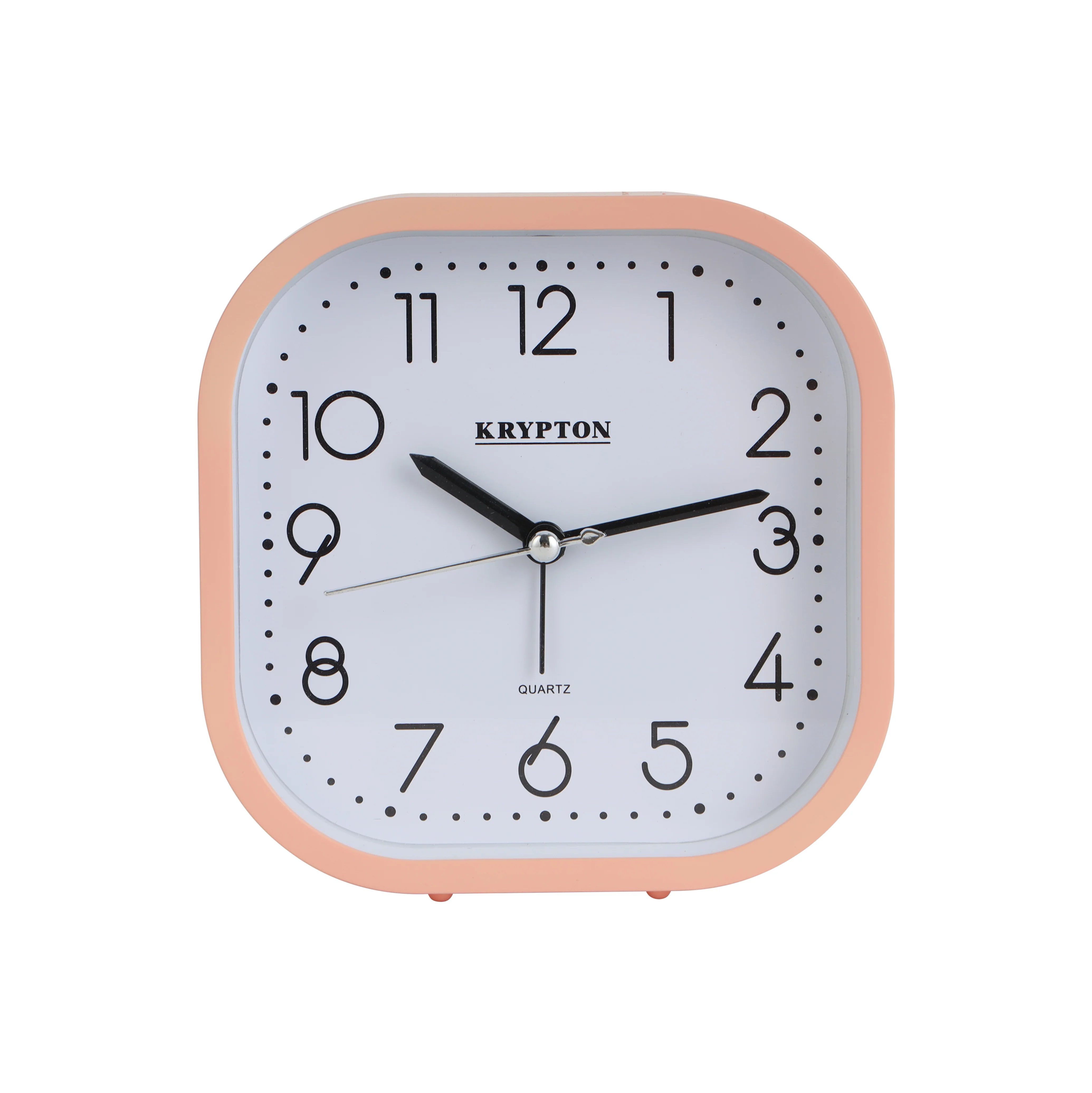 Krypton KNWC6587 Beep Alarm Clock with Quartz Step Movement | Loud Beep Alarm, Clear Analog Display, AA Battery Operated Stylish Table Clock for Home & Office Use
