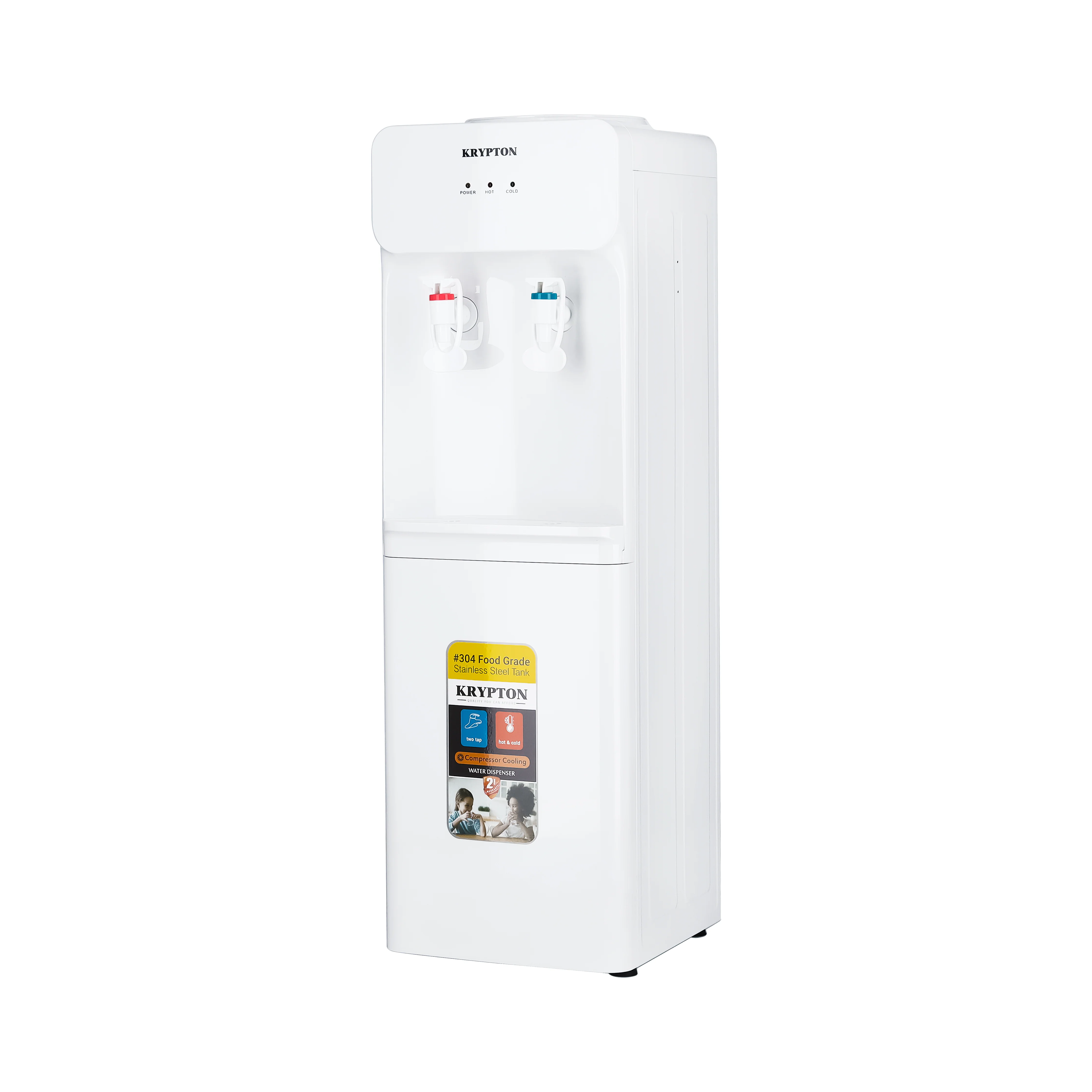 Krypton KNWD6422 Water Dispenser with Hot & Cold Function | Food Grade Stainless Steel Tank, High Efficiency Compressor Cooling, Durable ABS Body, Perfect for daily Use - Image 2