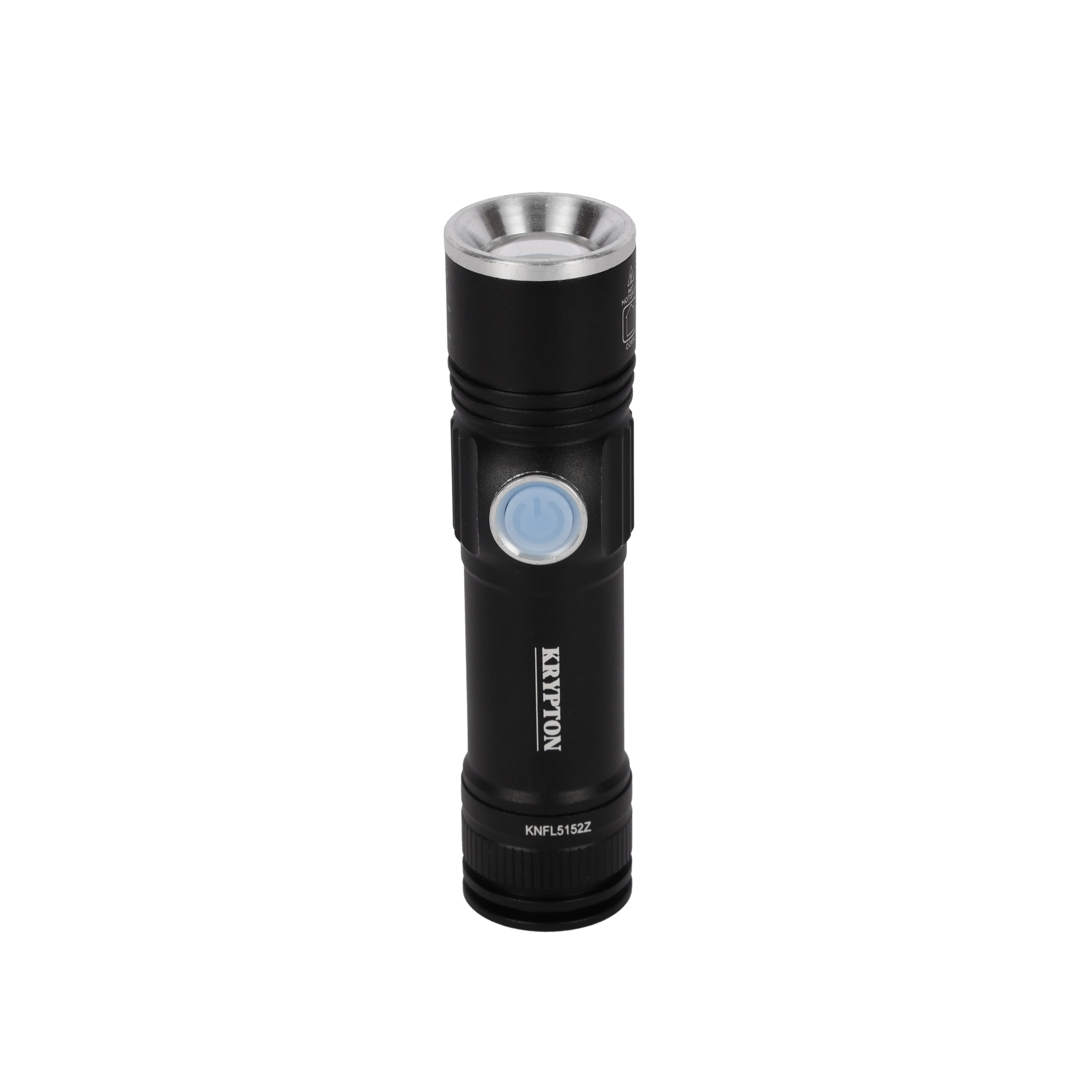 Krypton KNFL5152 Rechargeable LED Flashlight | powerful high-intensity illumination in a compact design| USB rechargeable convenience, durable build, reliable performance