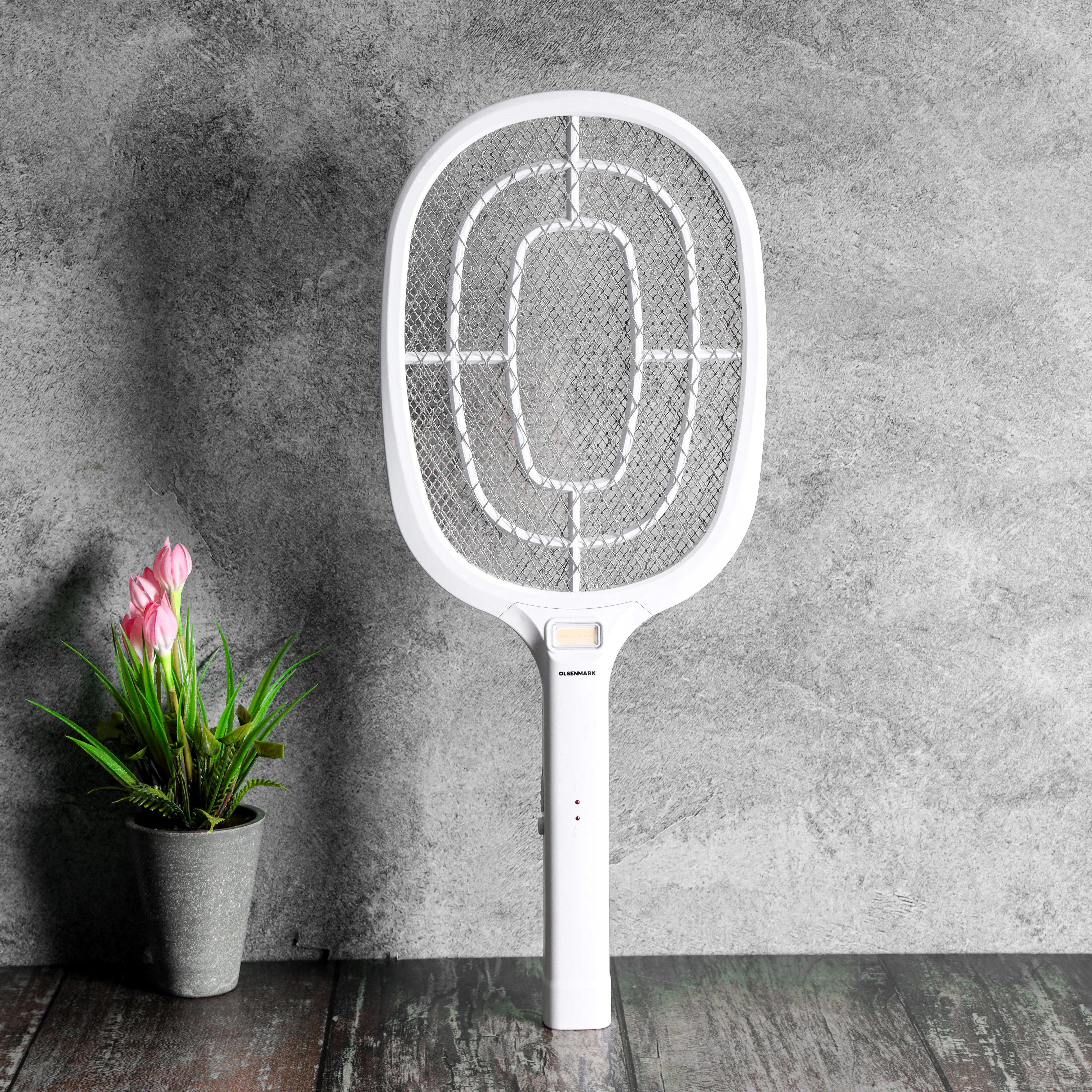 Olsenmark OMBK1871 Electric Mosquito Swatter| rechargeable 400mAh battery, AC charging, wide coverage and long-lasting performance| mosquito control at home & office| - Image 2