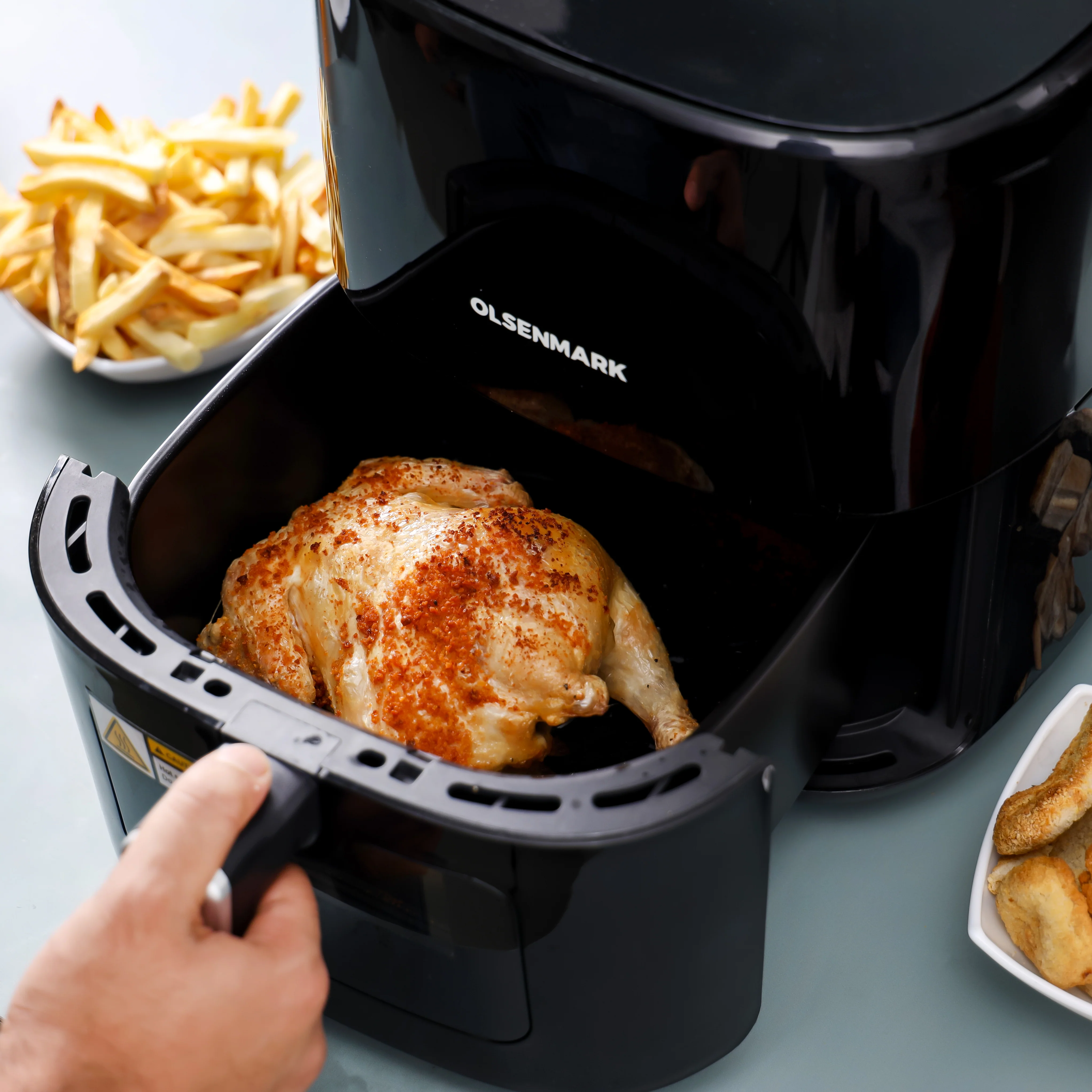 Olsenmark OMAF2254 Digital Air Fryer | delivers 1500W power with a spacious 6L capacity & temp control| rapid air circulation for crispy, oil-free healthy cooking| - Image 5