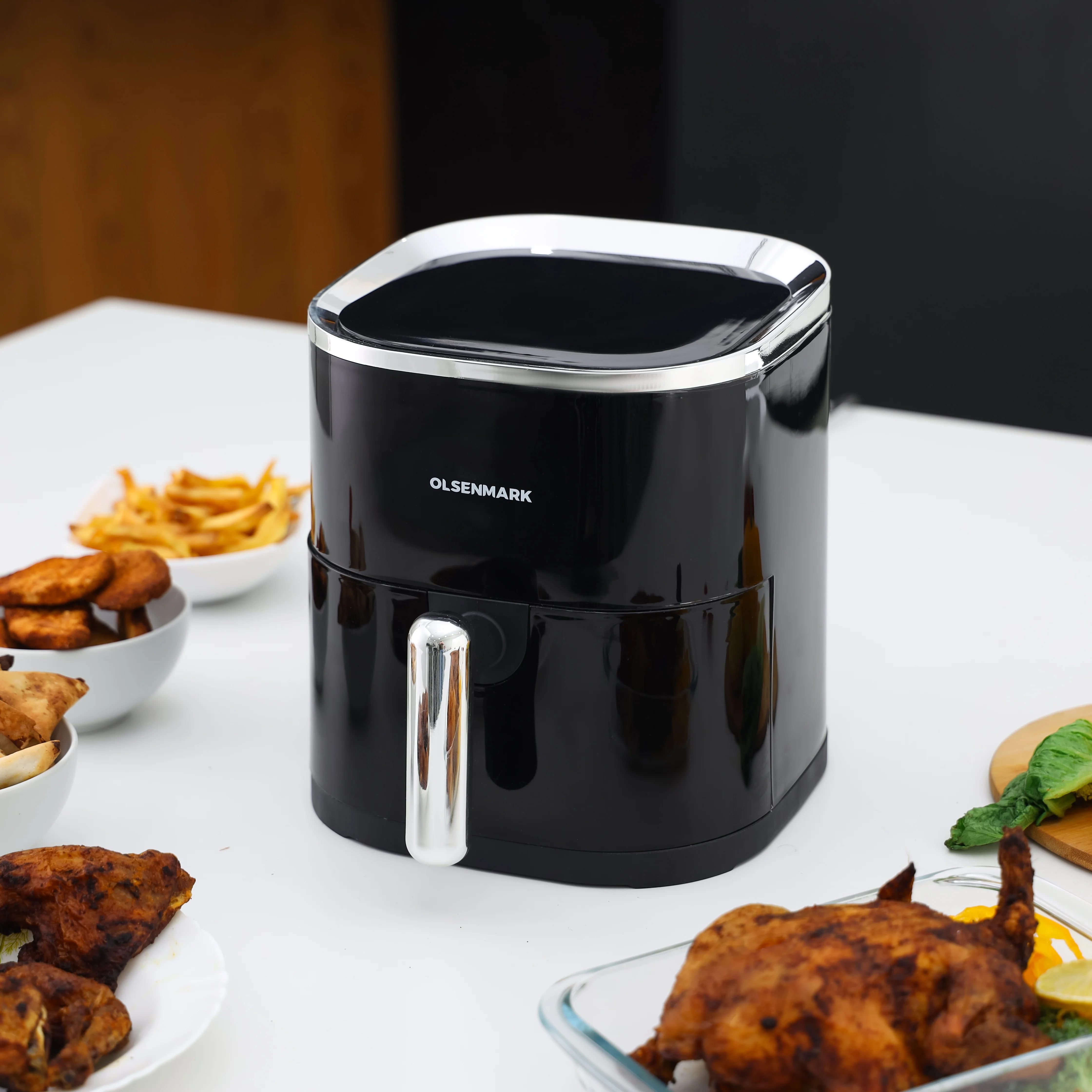 Olsenmark OMAF2430 Digital Air Fryer| 3.5L capacity with 1200W power & touch control| temperature and timer settings, and non-stick basket for healthy low oil cooking| - Image 2