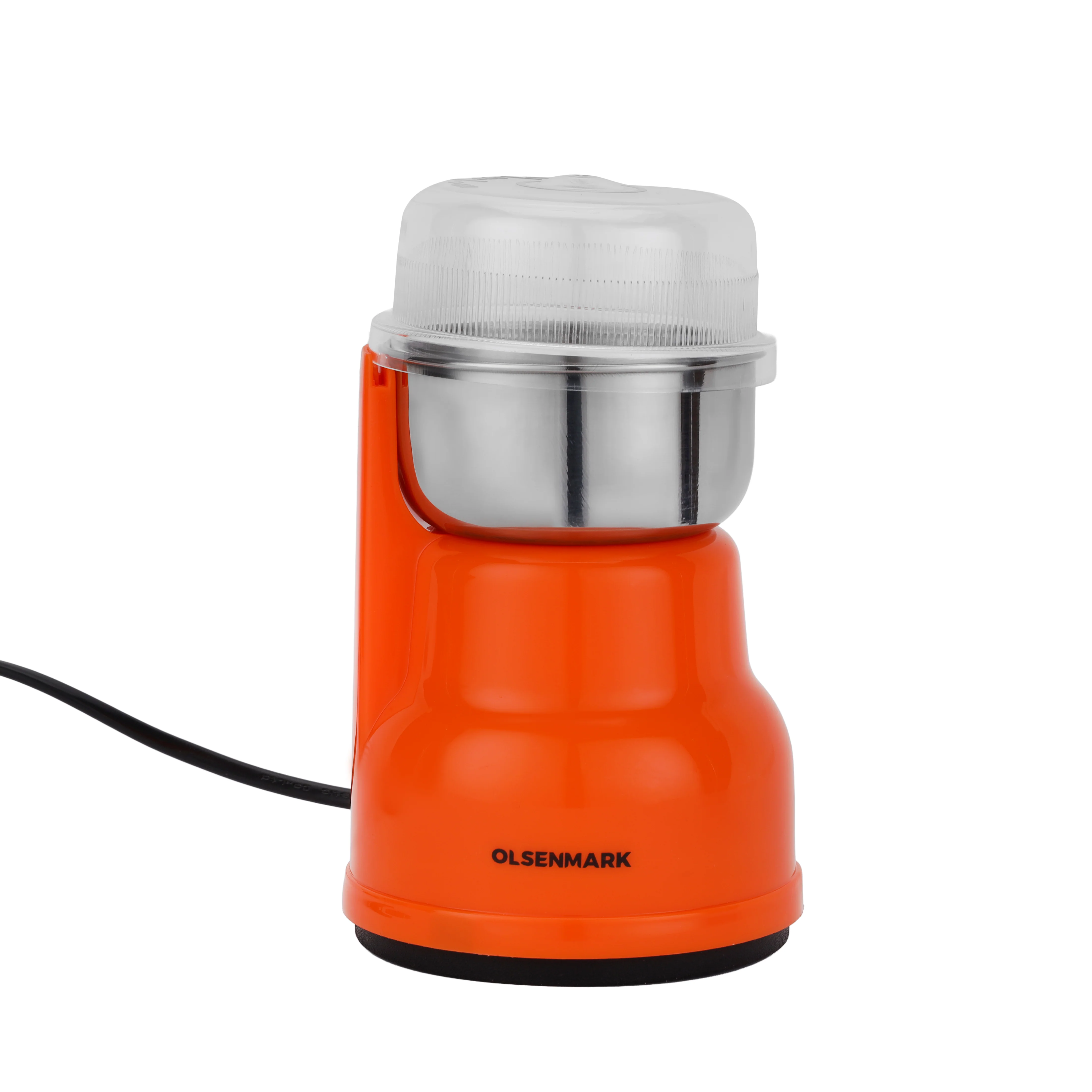 Olsenmark OMCG7039 Coffee Grinder with 200W| stainless steel blade & bowl, low noise operation| ideal for grinding coffee beans, spices and dried ingredients efficiently|