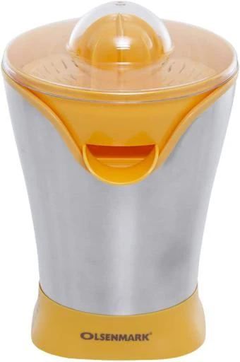 Olsenmark OMCJ2206 Electric Citrus Juicer | 85-100W features stainless steel housing| transparent dust cover, filter facility & 1.2m power cord. Works 220-240V|