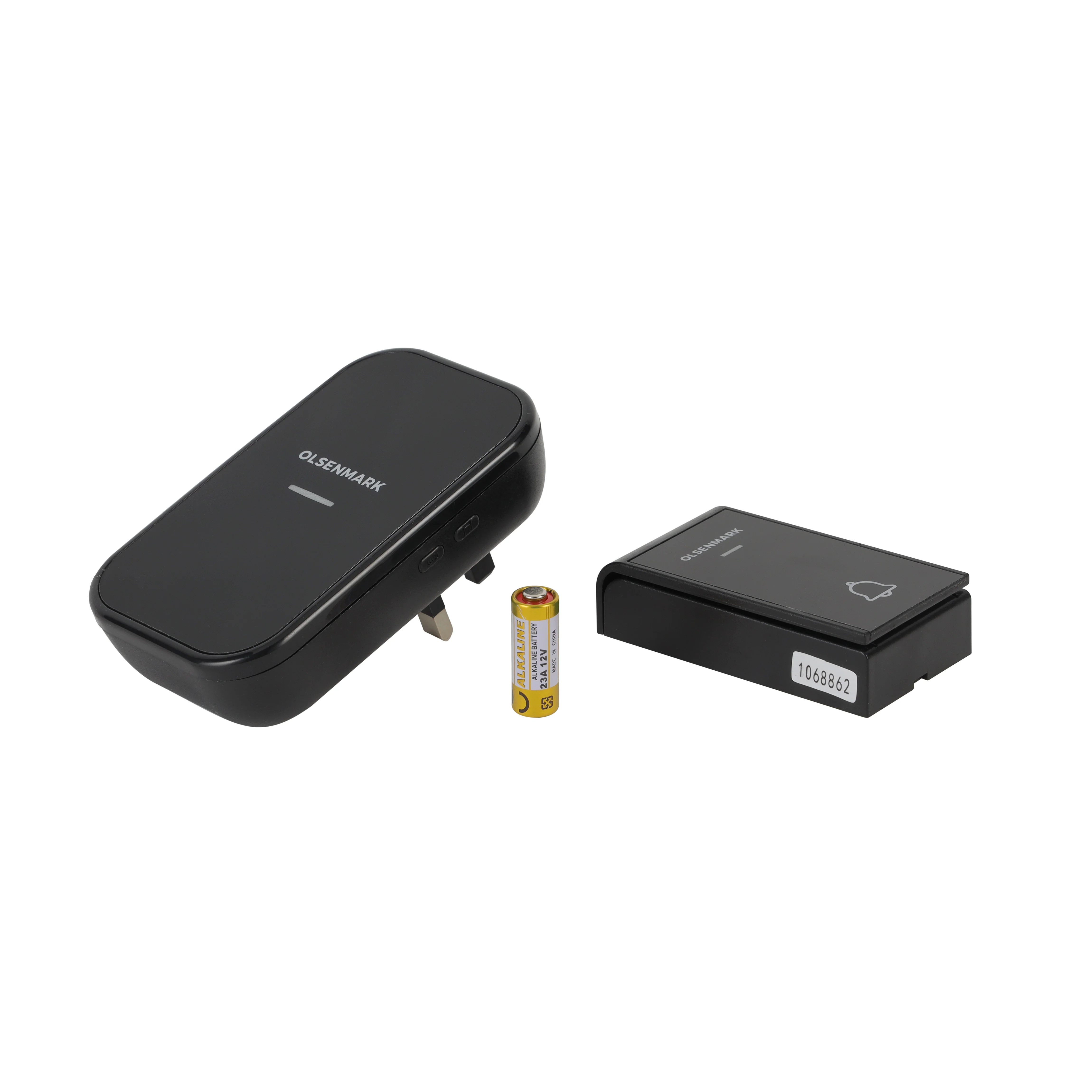 Olsenmark OMDB1897 Wireless Digital Doorbell| 150M range, 38 melodies & adjustable volume control| easy installation, long battery & reliable performance for home use|