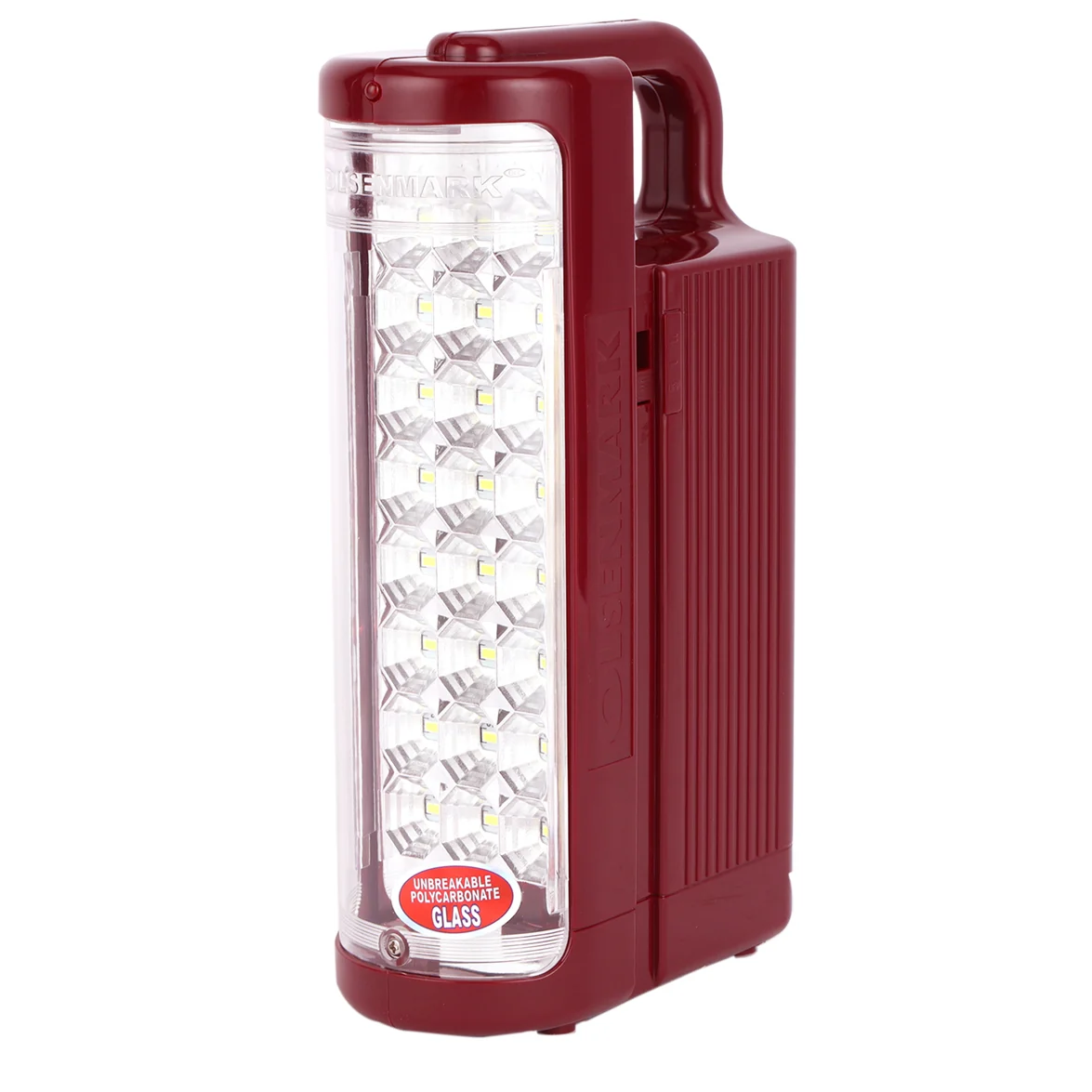 Olsenmark OME2585 Rechargeable LED Lantern| 24 SMD super bright lights & unbreakable PC cover, 6V battery| charging indicator & up to 140-hour low-light backup for use|