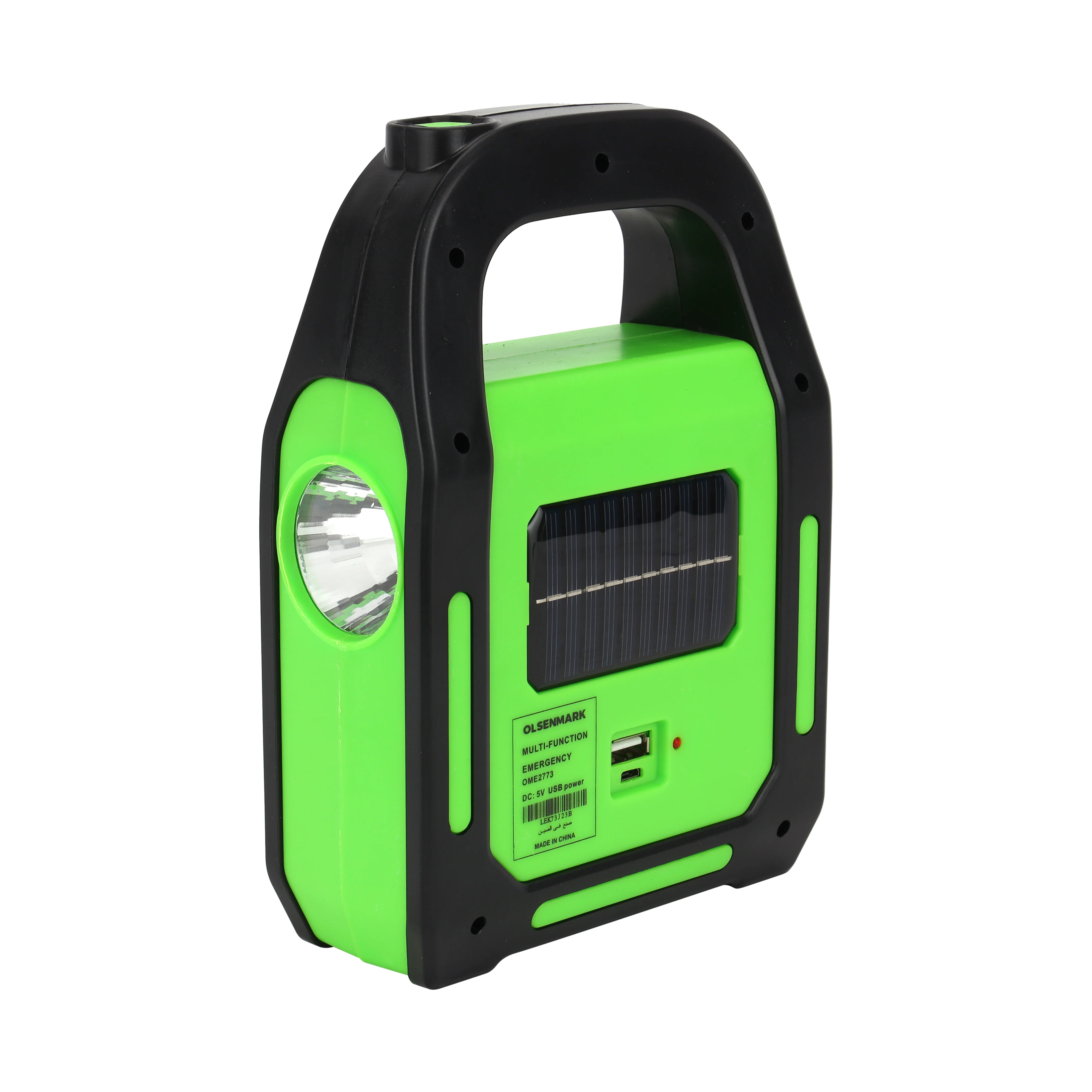 Olsenmark OME2773 multi-function lantern| 3 light modes, 1800mAh battery & up to 8 hours runtime| power bank function, solar charging support and compact portable design| - Image 2