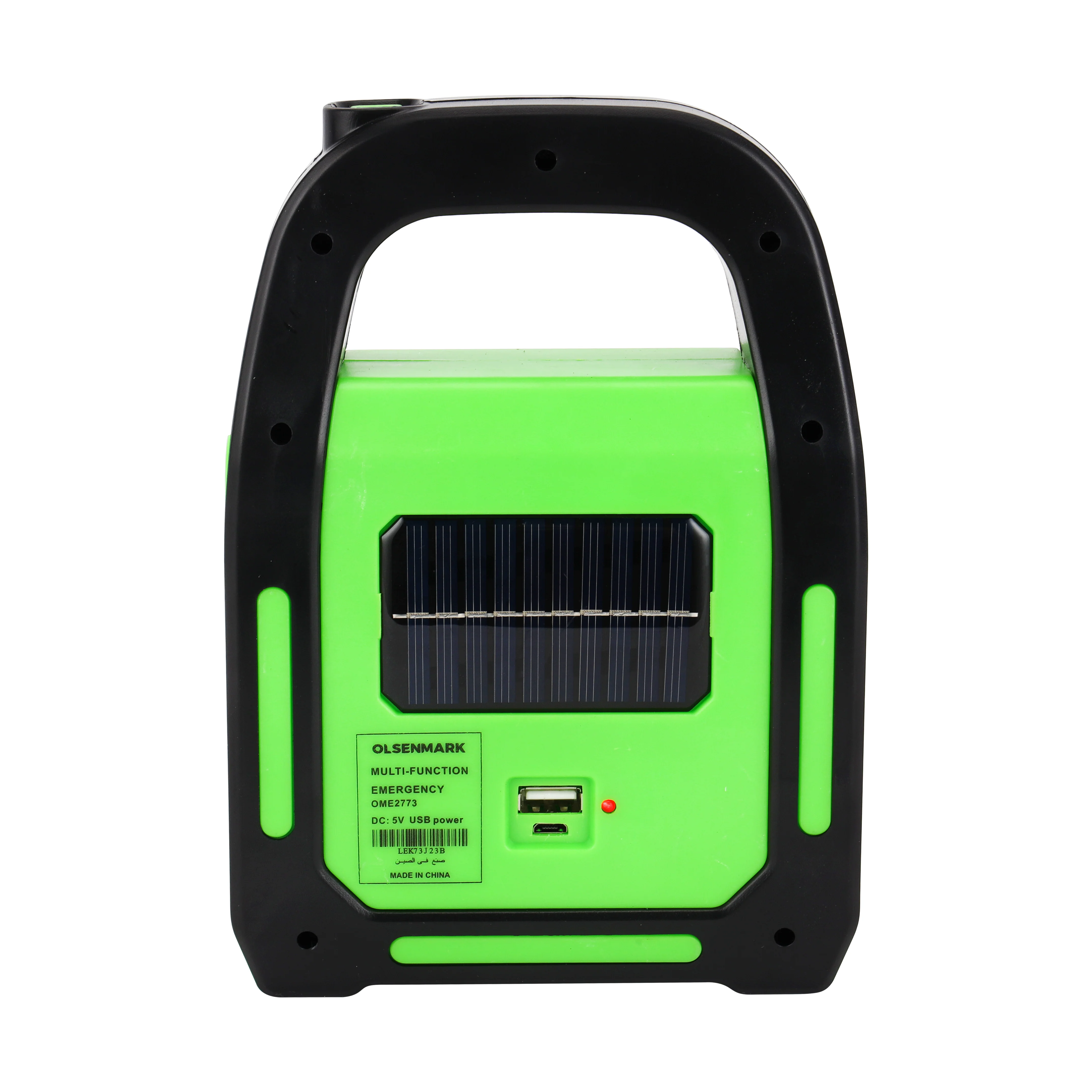 Olsenmark OME2773 multi-function lantern| 3 light modes, 1800mAh battery & up to 8 hours runtime| power bank function, solar charging support and compact portable design| - Image 4