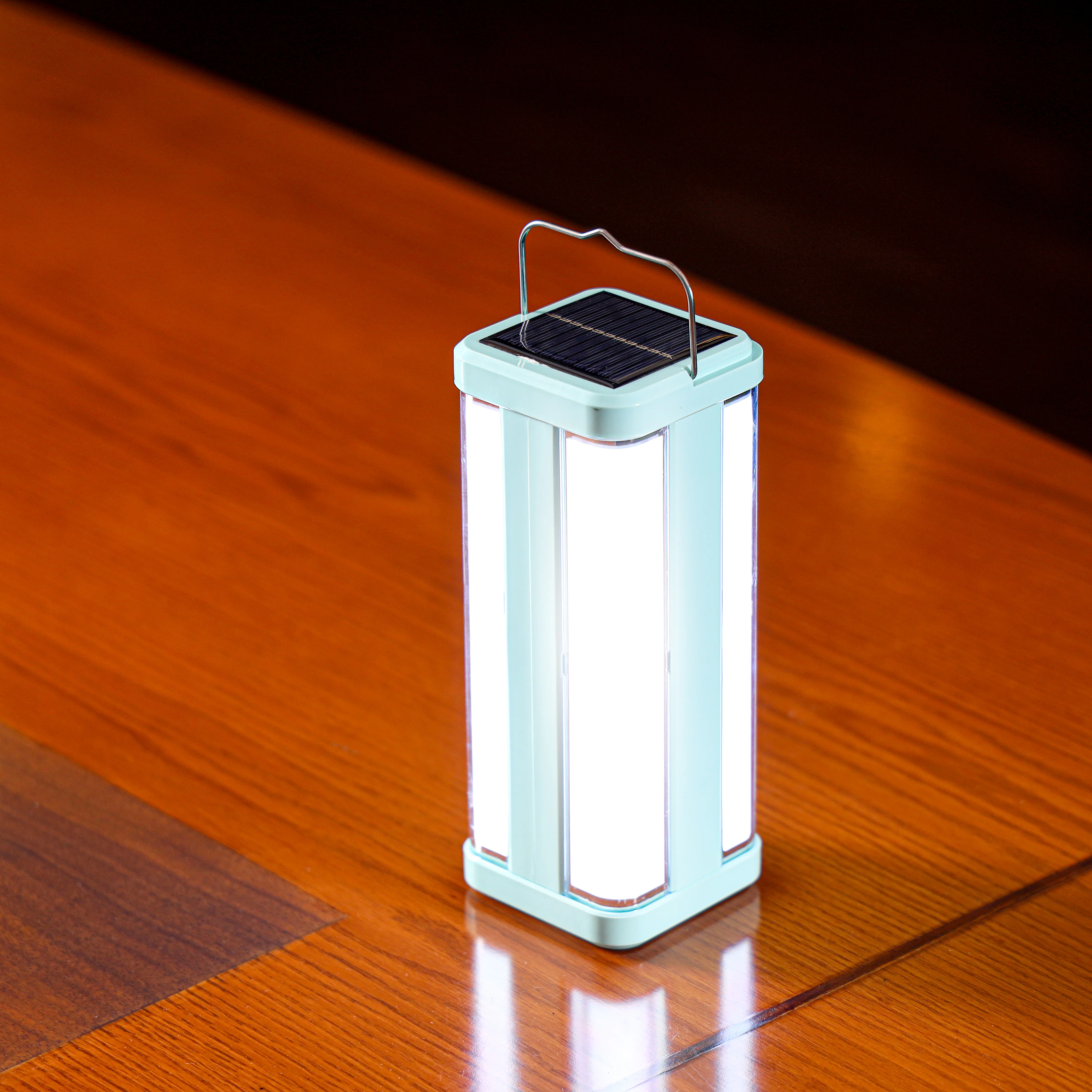 Olsenmark OME2828 Rechargeable LED Lantern with Solar Panel| 4x20 SMD Tubes and 2400mAh Battery| Two-Tube Mode up to 5 Hours, Portable and Durable, eco friendly| - Image 3