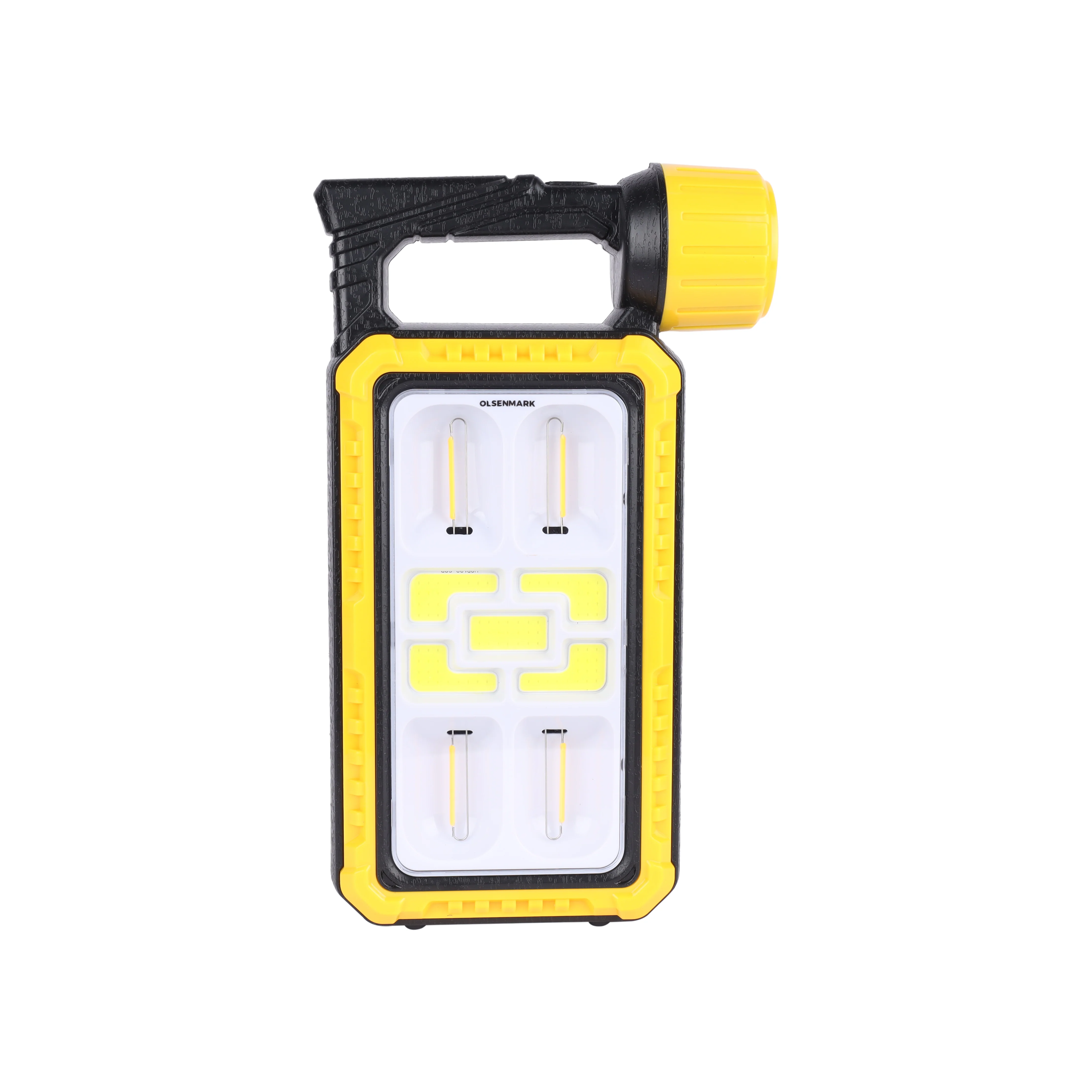 Olsenmark OME2875 Rechargeable LED Lantern| Solar Tungsten Light 2400mAh & COB LED| USB Charging, Long Backup, 5H Solar USB COB & Multi Mode Emergency Lighting|