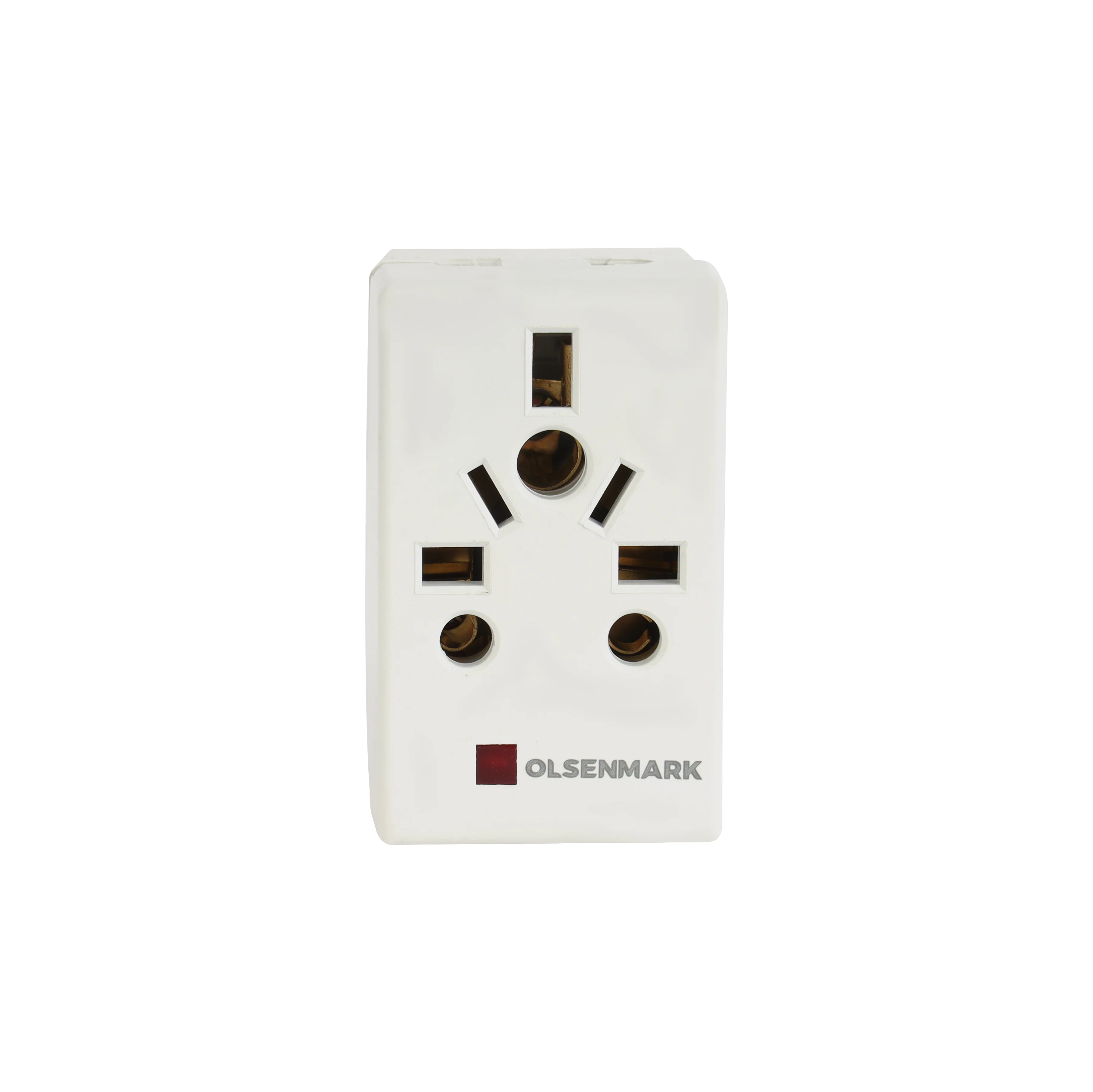Olsenmark OMES1895 3 Way Universal Adaptor| 13A 250V capacity features durable PP housing & copper parts and square pin design for safe| reliable power connection| - Image 5