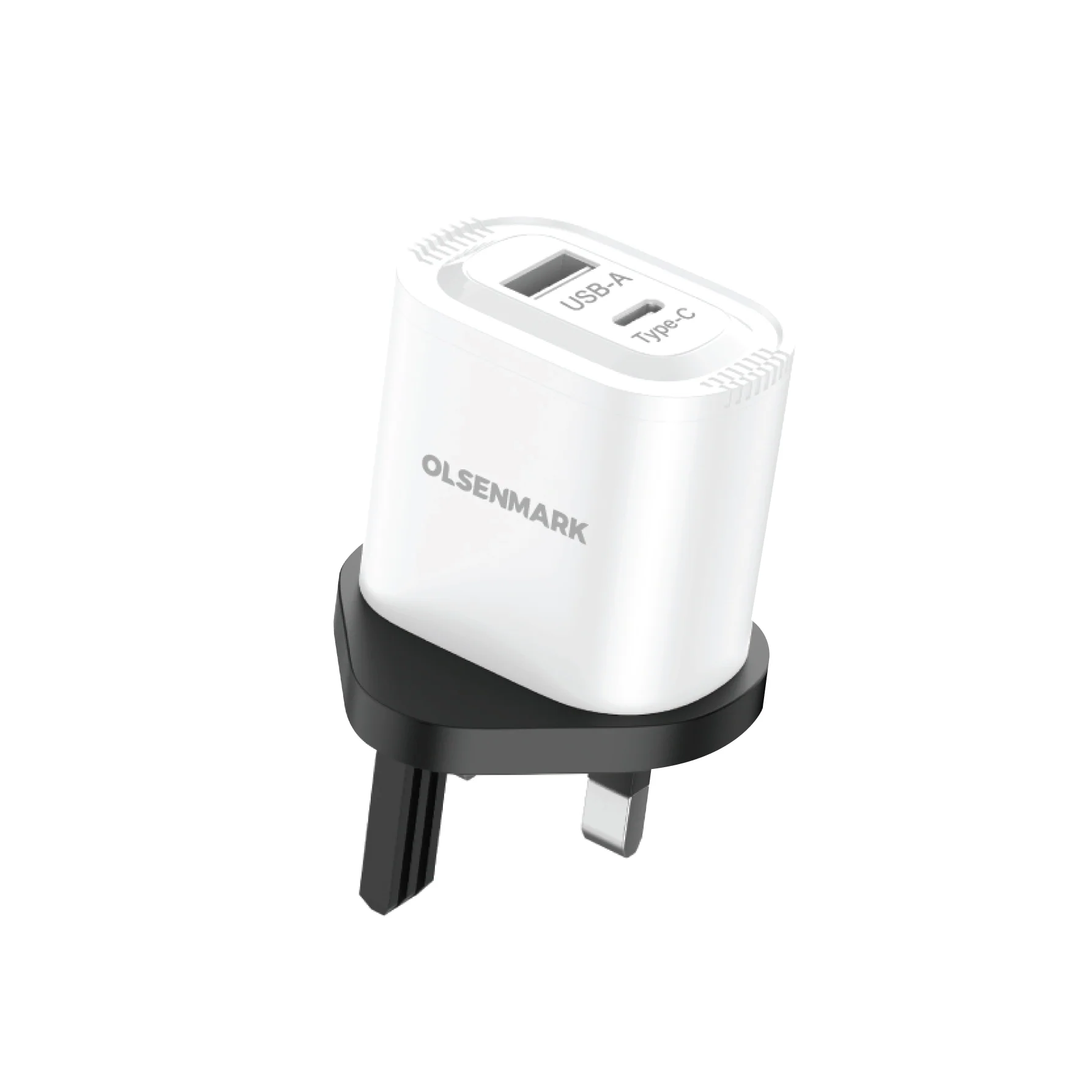 Olsenmark OMES1947 25W Fast Charger| USB-C & USB-A dual ports offers PD & Quick Charge 3.0| fast charging & advanced safety features for reliable everyday use| - Image 2