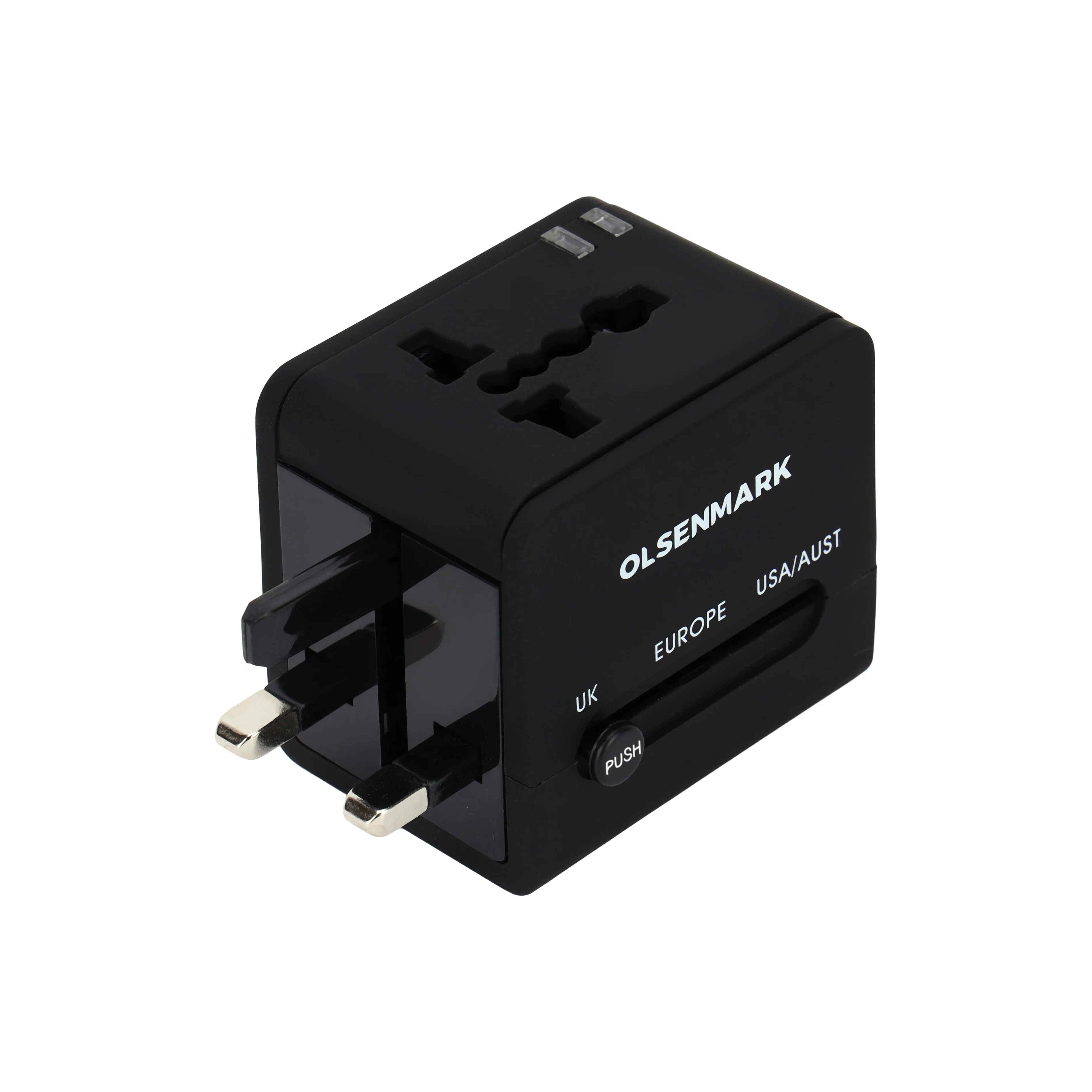 Olsenmark OMES1951 Multi-Nation Travel Adapter| 2 USB ports delivers 5A fast charging| features intelligent protection and LED indicator for safe travel and daily use| - Image 4