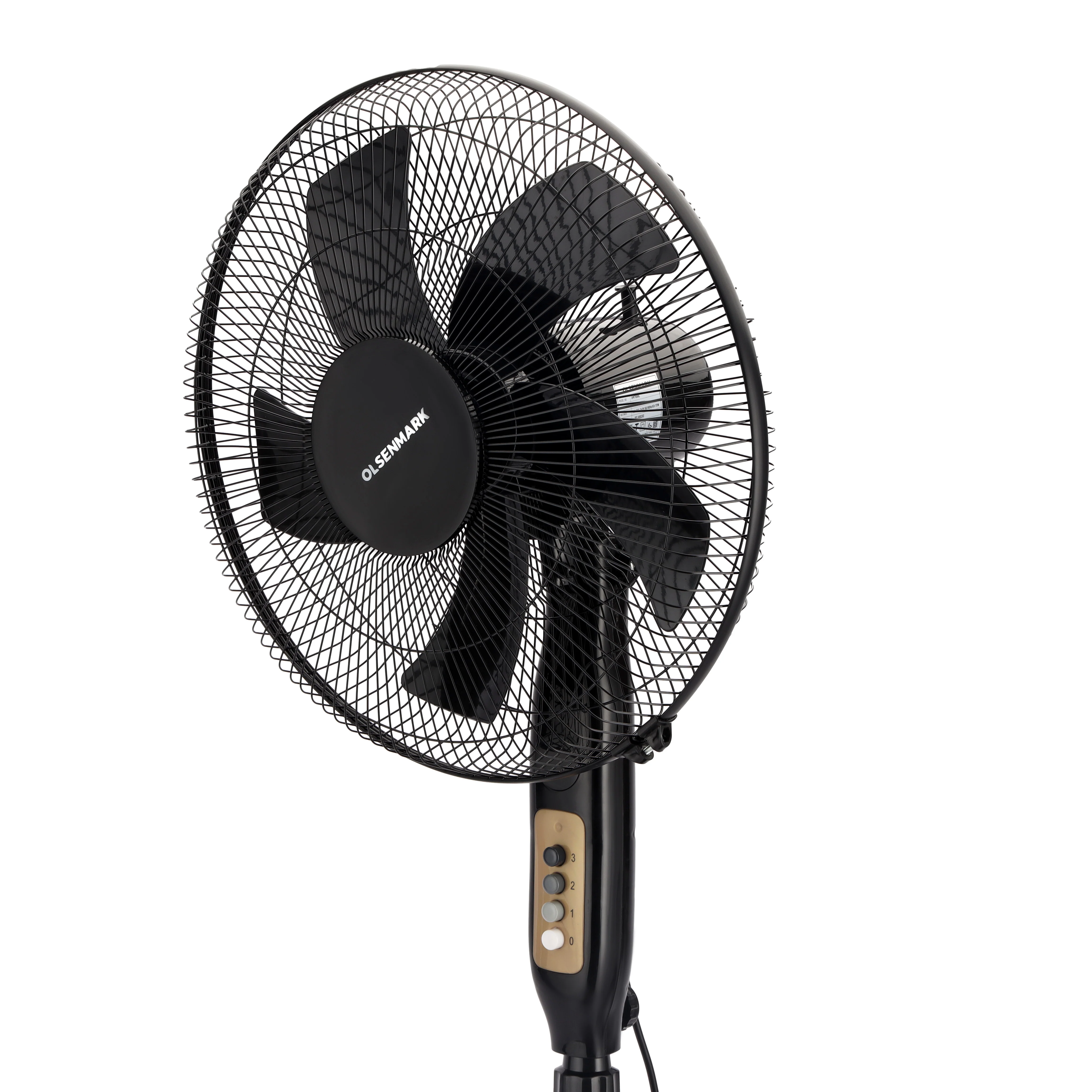 Olsenmark OMF1698 16 Inch Stand Fan| 5 Blade Design, 70W Hybrid Copper Motor & Wide Oscillation| Adjustable Pitch Angle, and Super Silent Air Circulation for Cooling| - Image 2