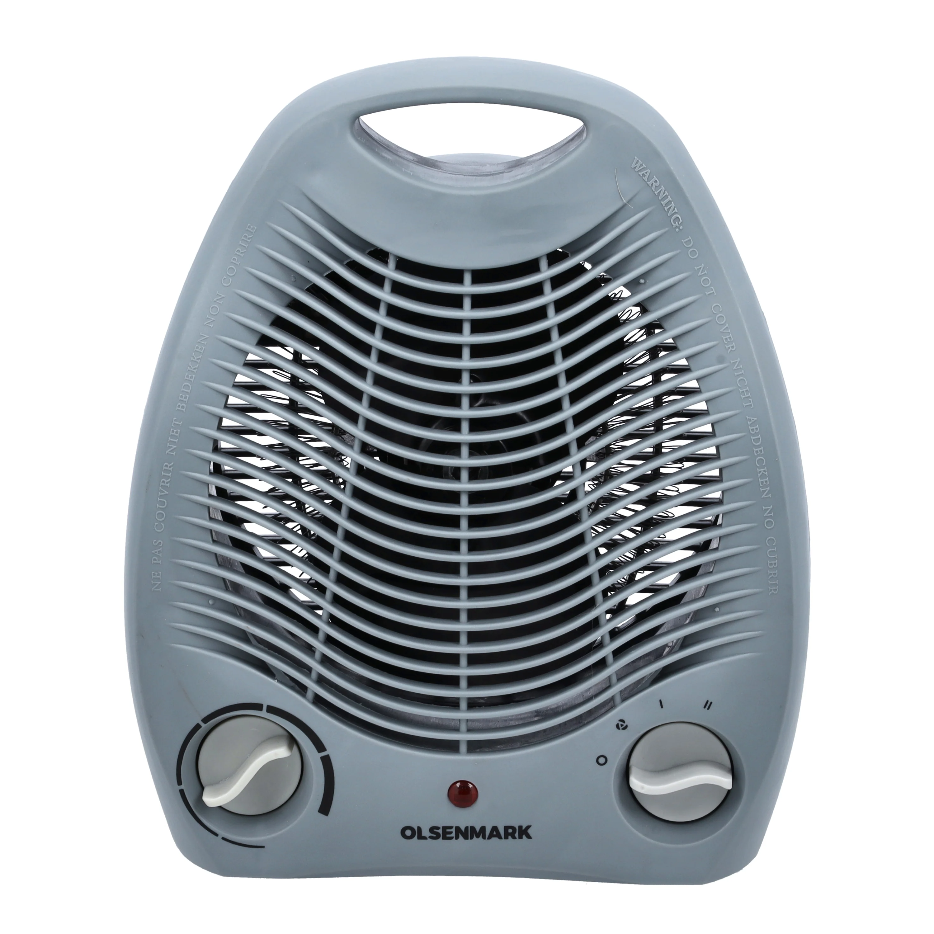 Olsenmark OMFH1635 Fan Heater| powerful 2000W heating with compact portable design| durable PP material, lightweight 1kg build and AC 220-240V 50/60Hz operation|