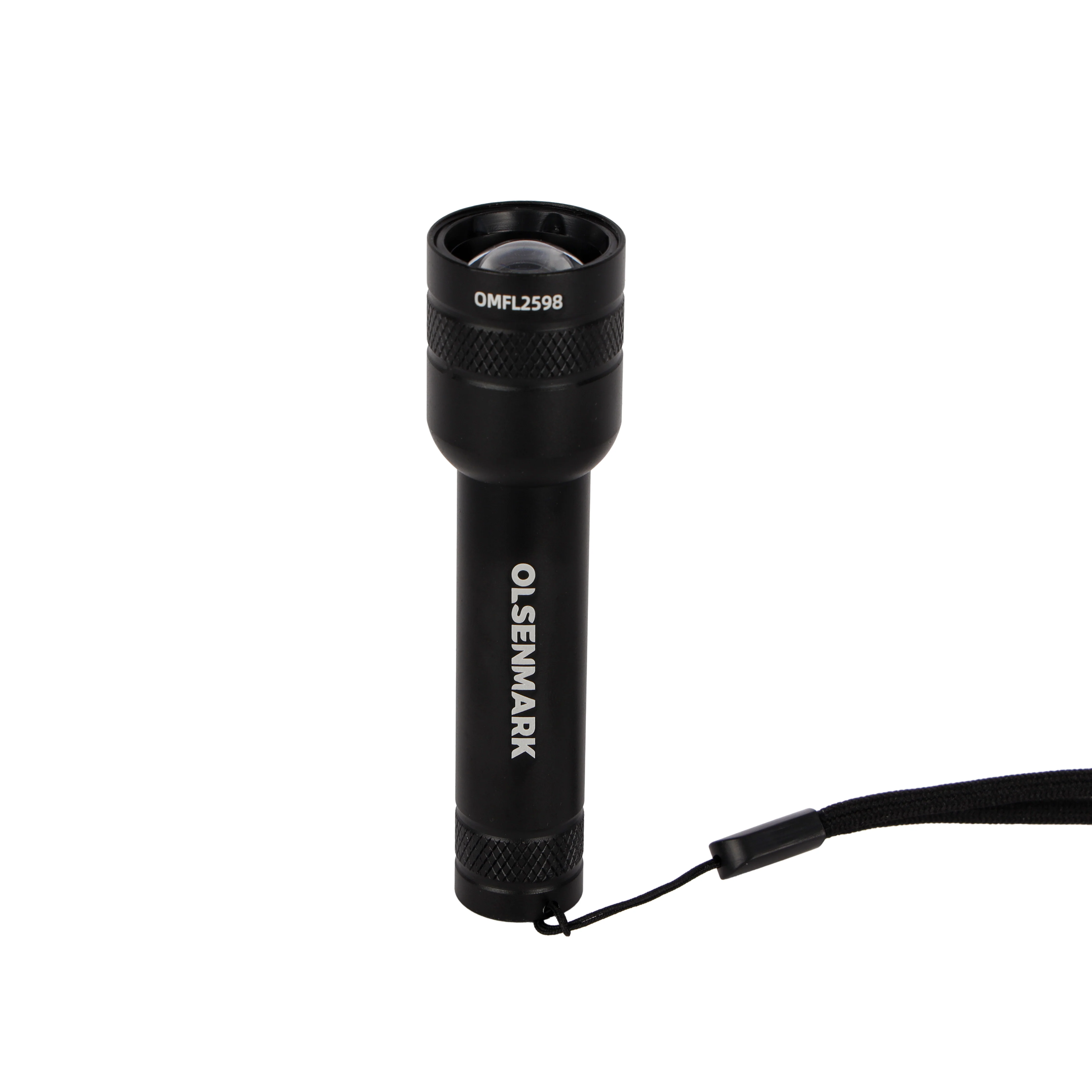 Olsenmark OMFL2598 Rechargeable LED Flashlight| 15W laser LED with 2000 lumens output & zoomable beam| Type-C charging, 8000mAh battery & durable aluminum body|