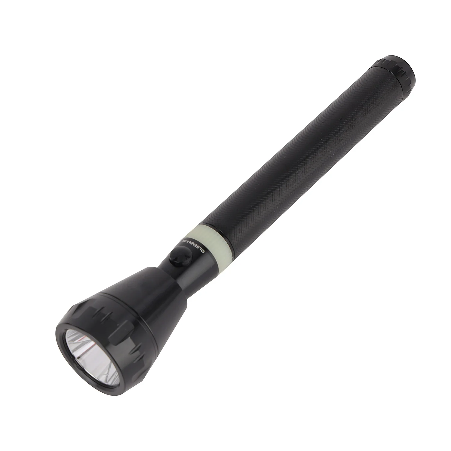 Olsenmark OMFL2648 Rechargeable LED Flashlight| features 7W Cree LED & aircraft aluminum housing| Ni-Cd 5000mAh battery, 2000m beam, and military-grade durability|