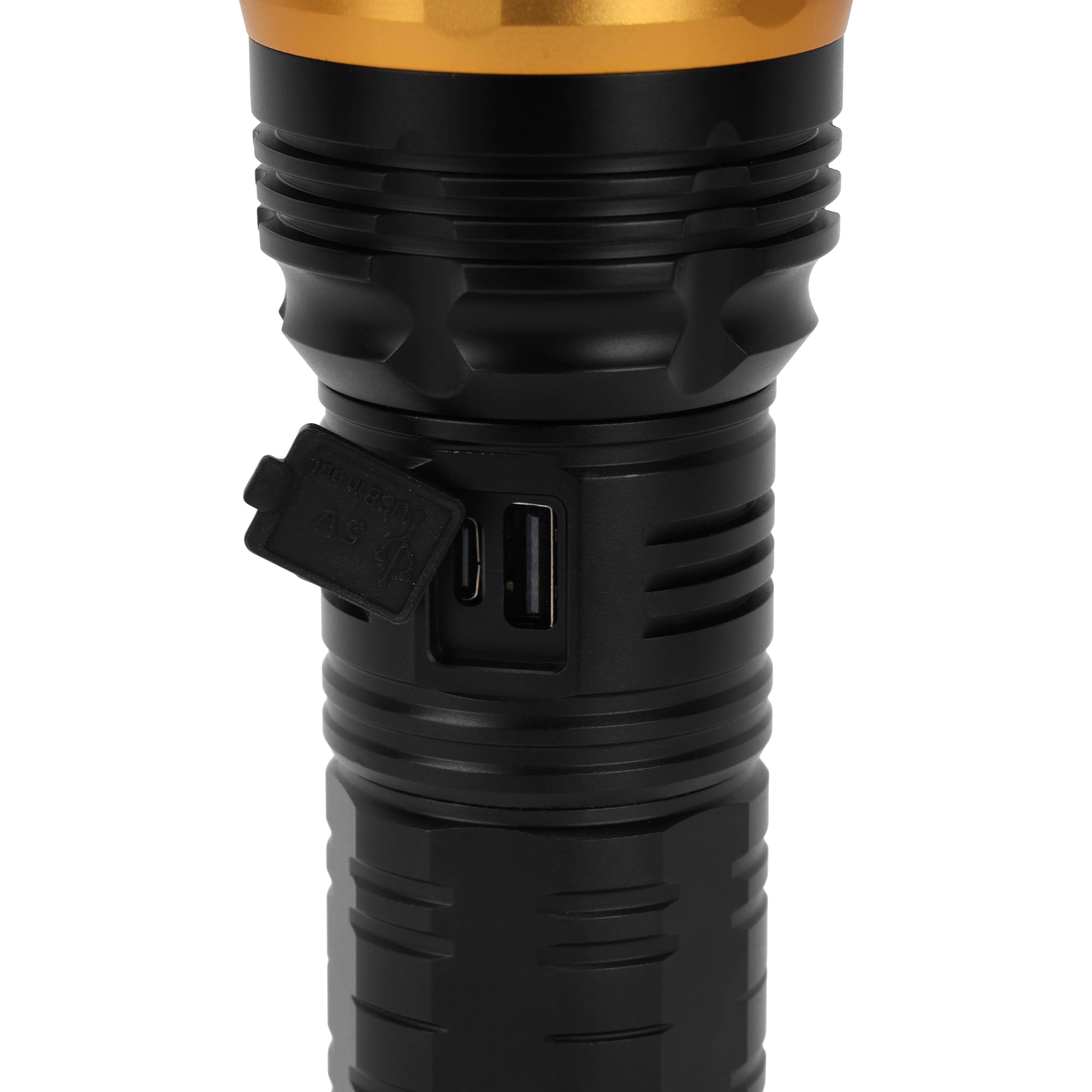 Olsenmark OMFL2854 LED Zoomable Flashlight 20W | Rechargeable, White Laser LED with 1100 lumens| 20000mAh battery, Type-C charging, zoom beam and aluminum body| - Image 5