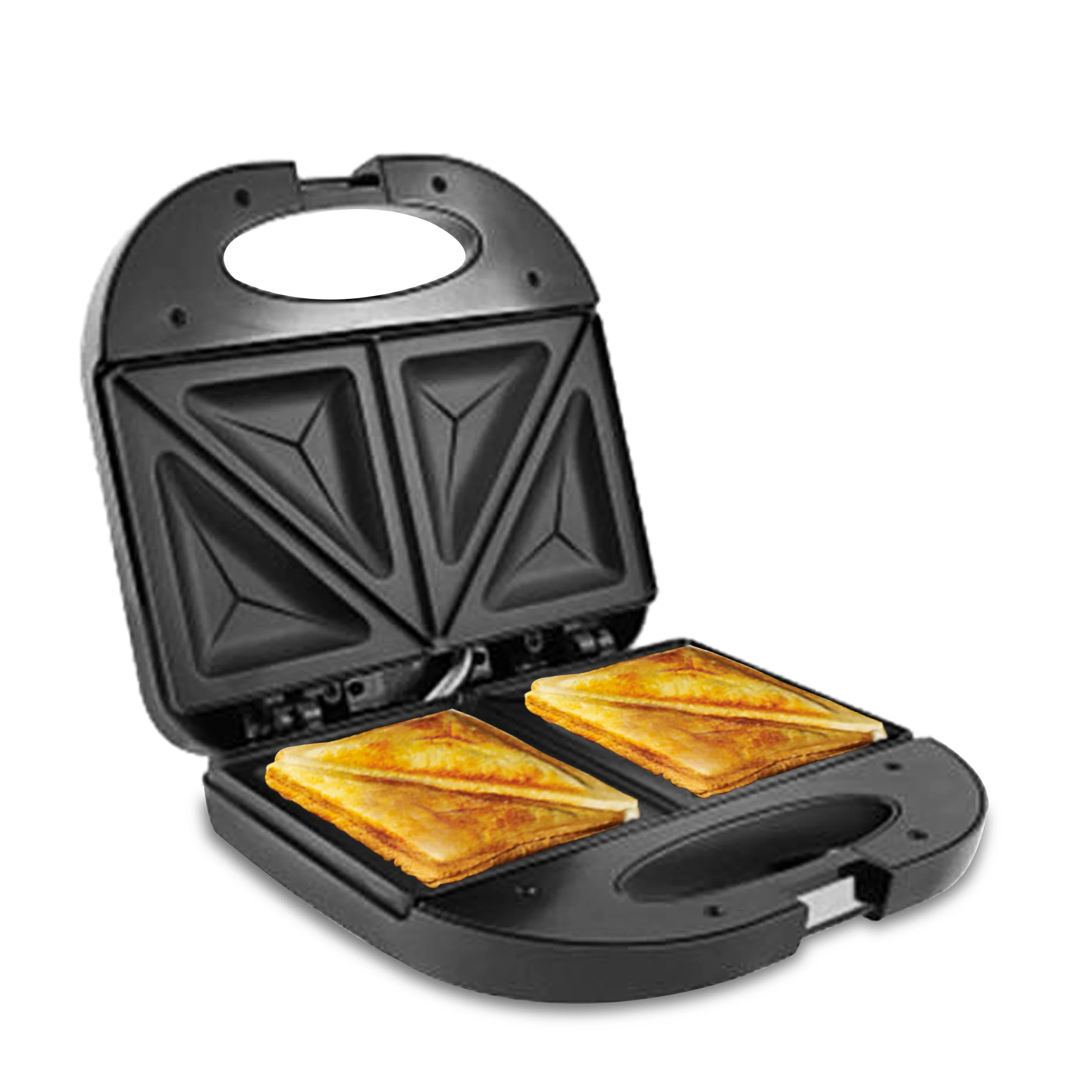 Olsenmark OMGM2321 2 Slice Sandwich Toaster 750W| non-stick sandwich maker with cool-touch handle & stainless-steel cover| indicator lights, auto temperature control| - Image 5
