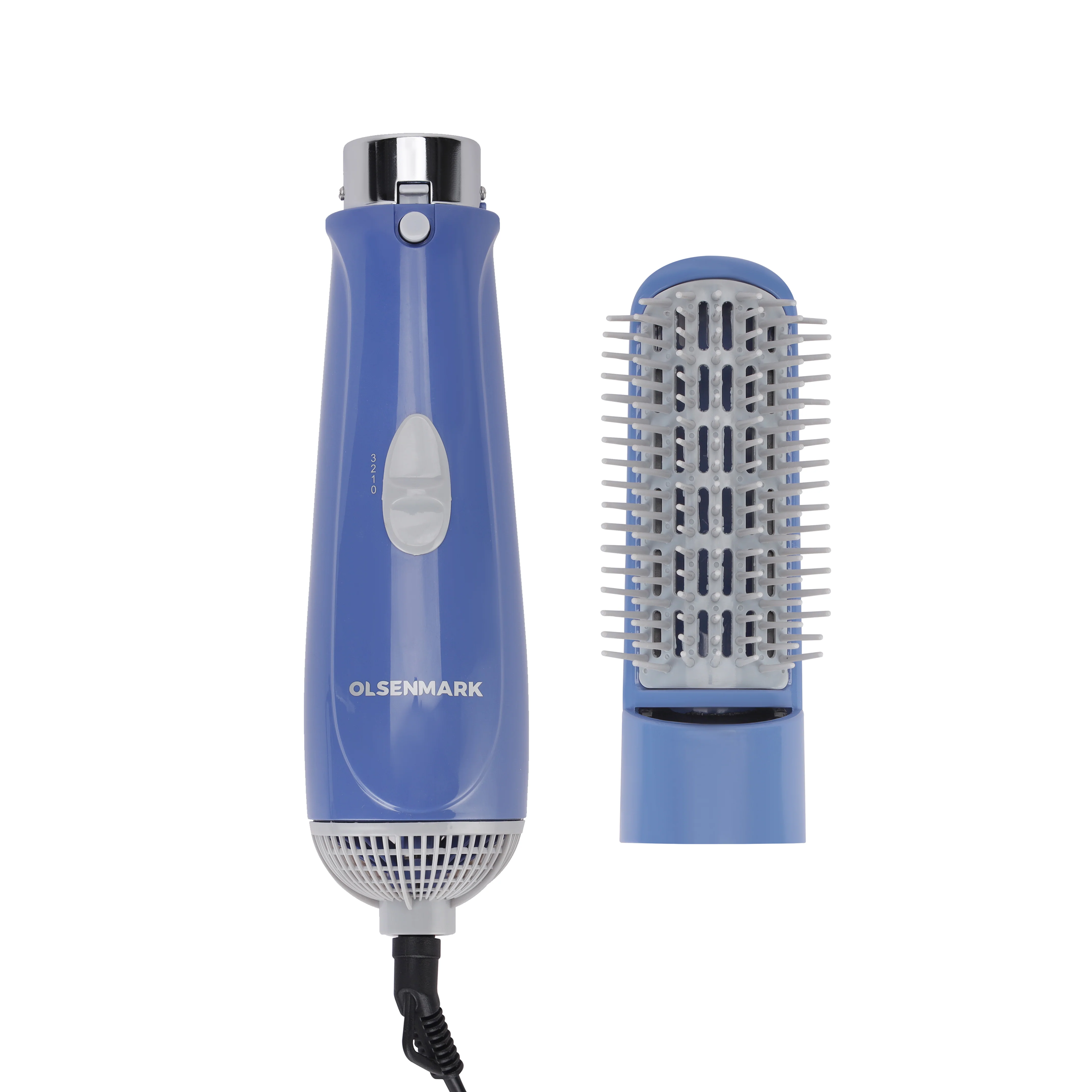 Olsenmark OMH3048 2 in 1 Hair Styler 800W| power with 1 speed and 3 temperature settings| safety cut-off, and blow brush for effortless hair styling at home daily|