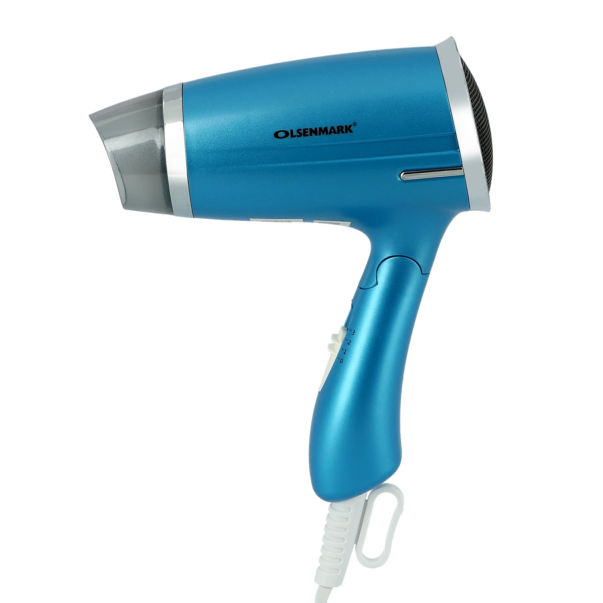 Olsenmark OMH4008 Mini Hair Dryer 1400W | Powerful Motor, 3 Heat Settings and Foldable Handle Design| Safety Cut-Off for Quick, Safe and Convenient Hair Drying| - Image 5