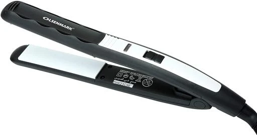 Olsenmark OMH4023 Ceramic Hair Straightener| 180-200°C Temperature Range, Ceramic Coated Plates & ON/OFF Switch| Indicator Light for Smooth and Efficient Hair Styling|