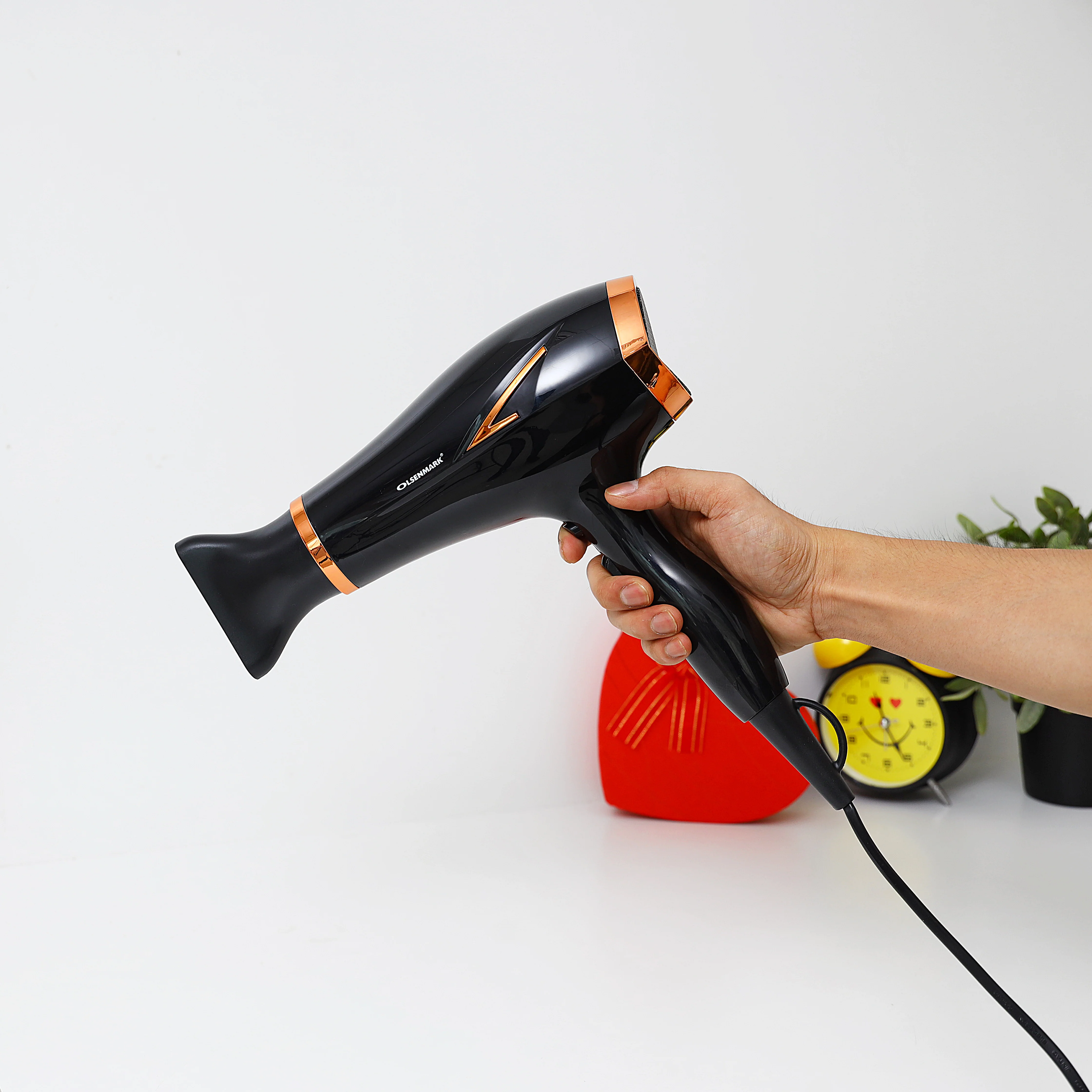 Olsenmark OMH4076 Professional Hair Dryer| 2100W Max Power, Cool Shot Function & 2 Speed Control| 3 Heat Levels, Removable Filter Cover and Hanging Loop for Fast Drying| - Image 3