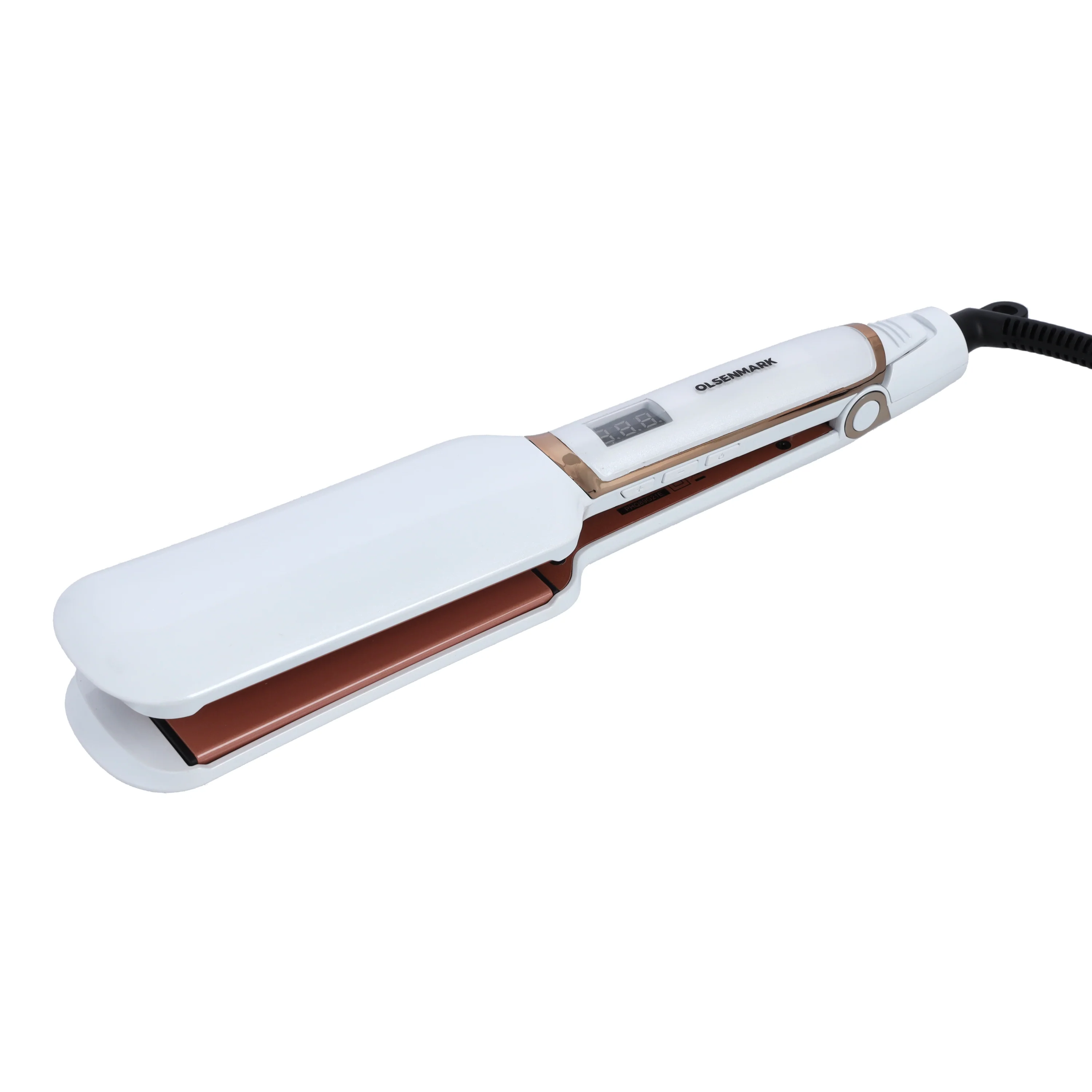 Olsenmark OMH4089 Wide Plate Hair Straightener| LED display, digital temperature control 120°C–200°C| infrared light technology and fast PTC heating for smooth styling| - Image 2