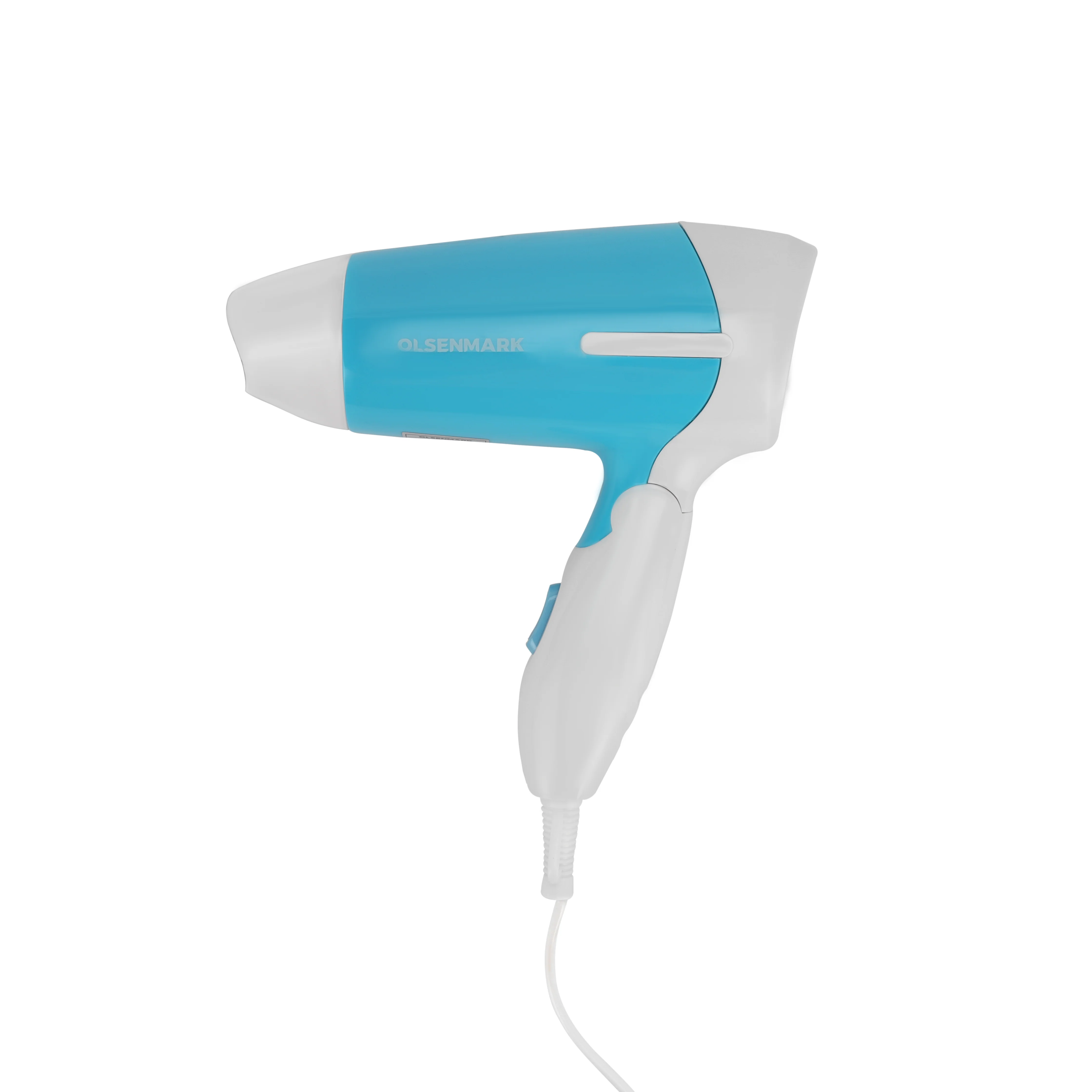 Olsenmark OMH4101 Travel Hair Dryer with 850W| foldable handle, 2 speed control & overheat protection| Compact ABS body with DC motor, 1.5m cable & BS plug for travel use
