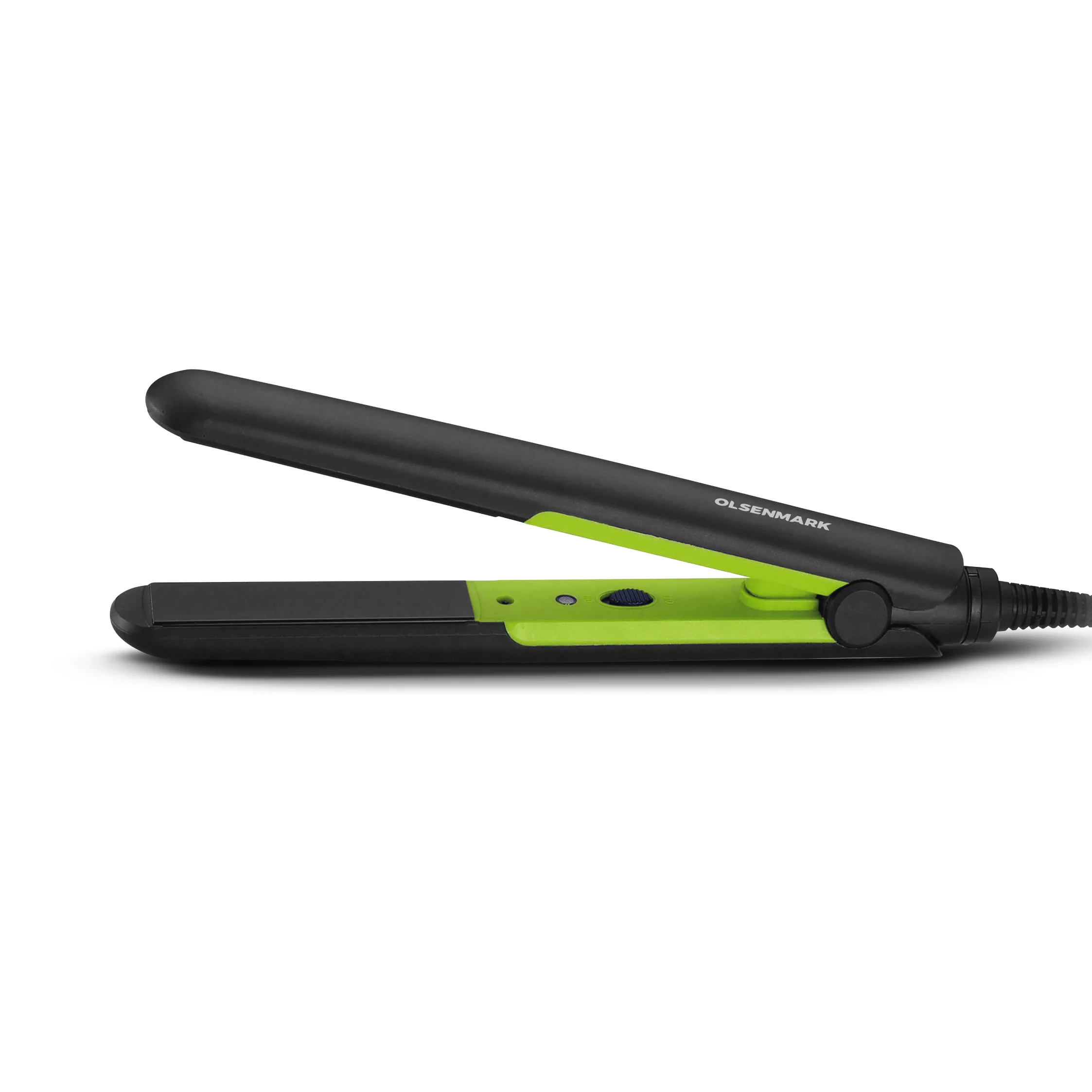 Olsenmark OMH4107 Hair Straightener| aluminum plates, PTC heater & 220°C max temperature| Fast heating hair styler with one setting, durable body, 30W power and BS plug|