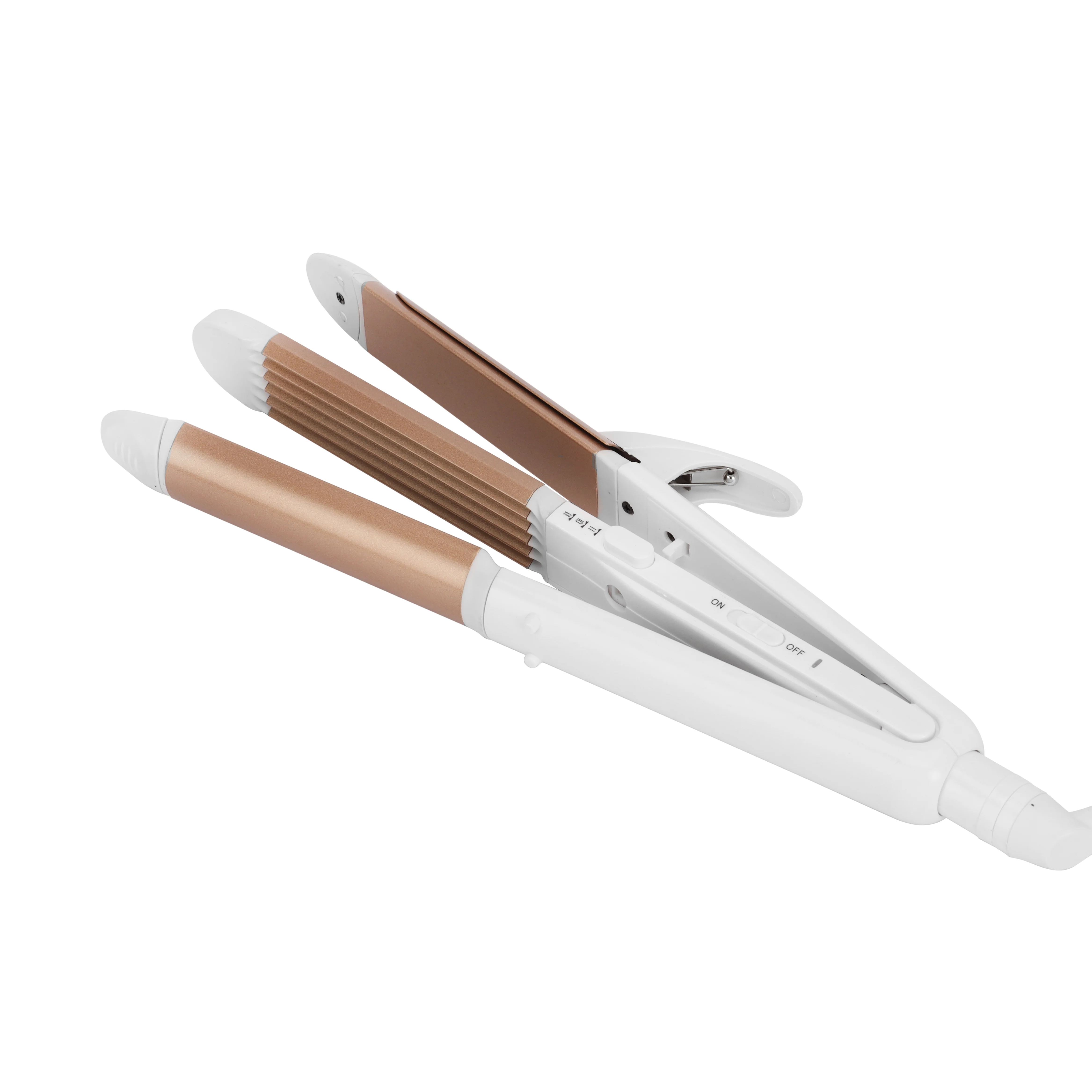 Olsenmark OMH4140 3 in 1 Hair Straightener 50W| aluminum plate for Smooth glide, PTC heater & easy ON/OFF switch| 1.8m cable length, BS plug and smooth styling| - Image 3