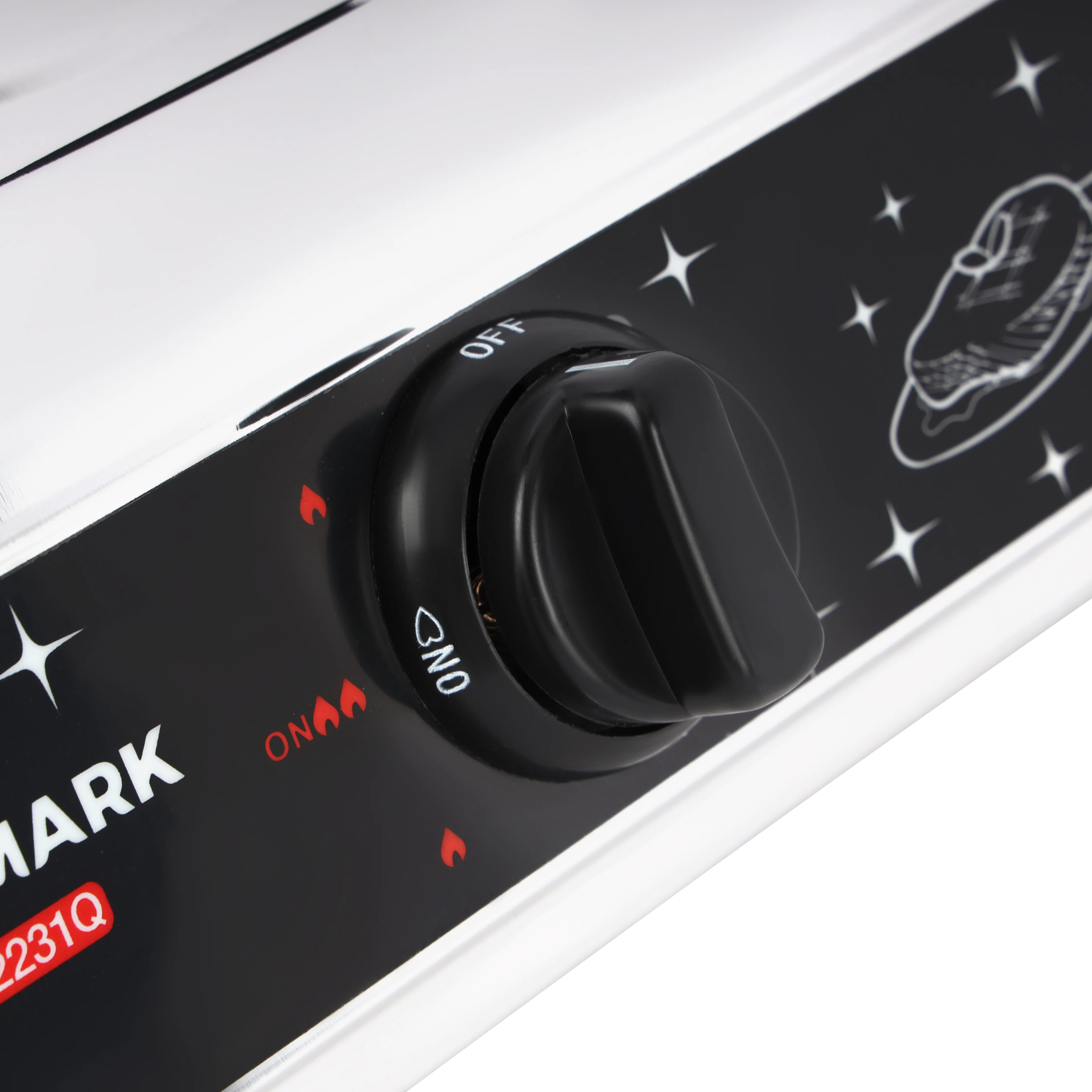 Olsenmark OMK2231 2 Burner Gas Cooker| stainless steel body, cast iron burners & auto ignition system| ABS knobs and efficient heat distribution for faster cooking| - Image 5