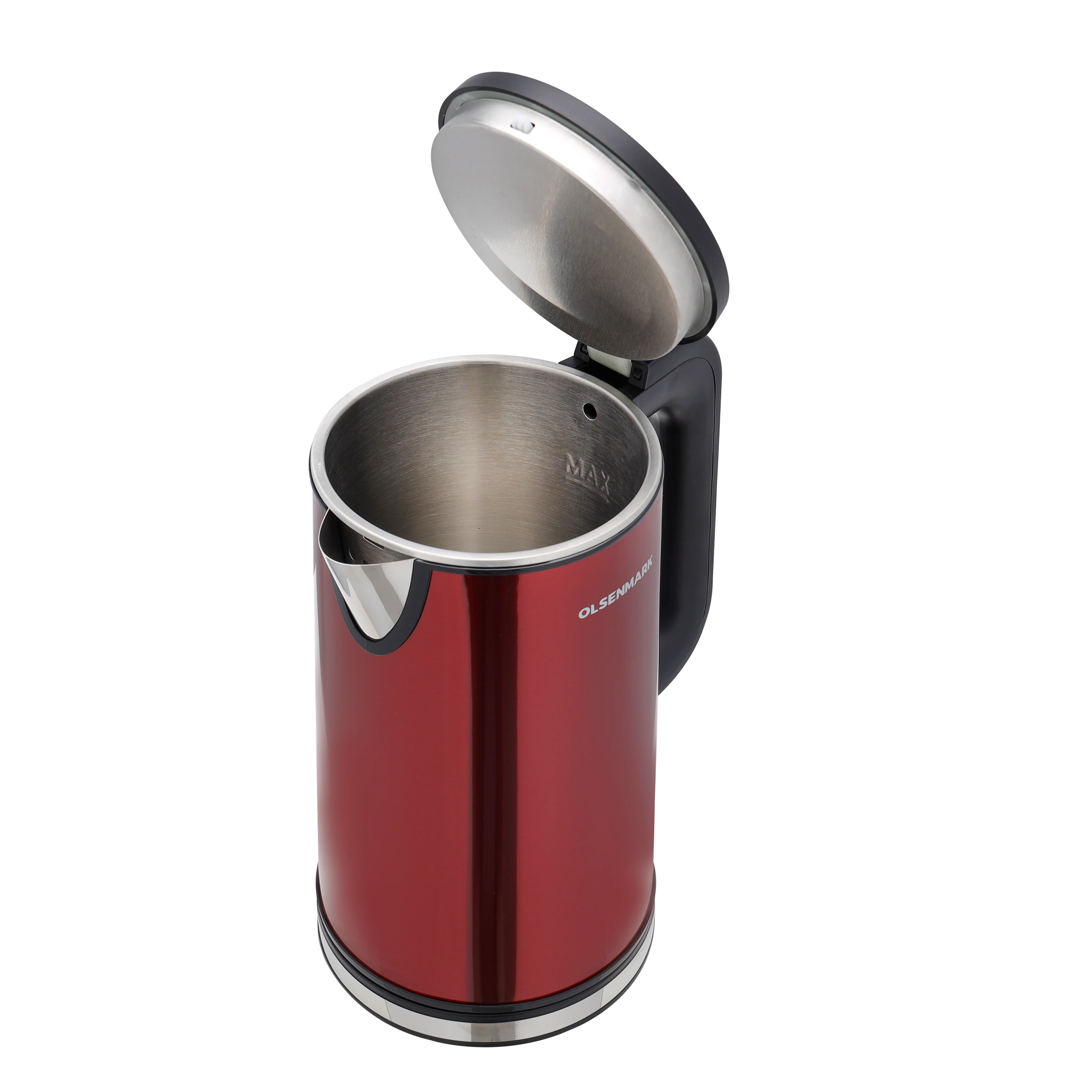 Olsenmark OMK2483 Electric Kettle with 1.8L capacity| 1500W power with stainless steel seamless inner body & auto shut off| boil dry protection and 360° rotational base| - Image 2