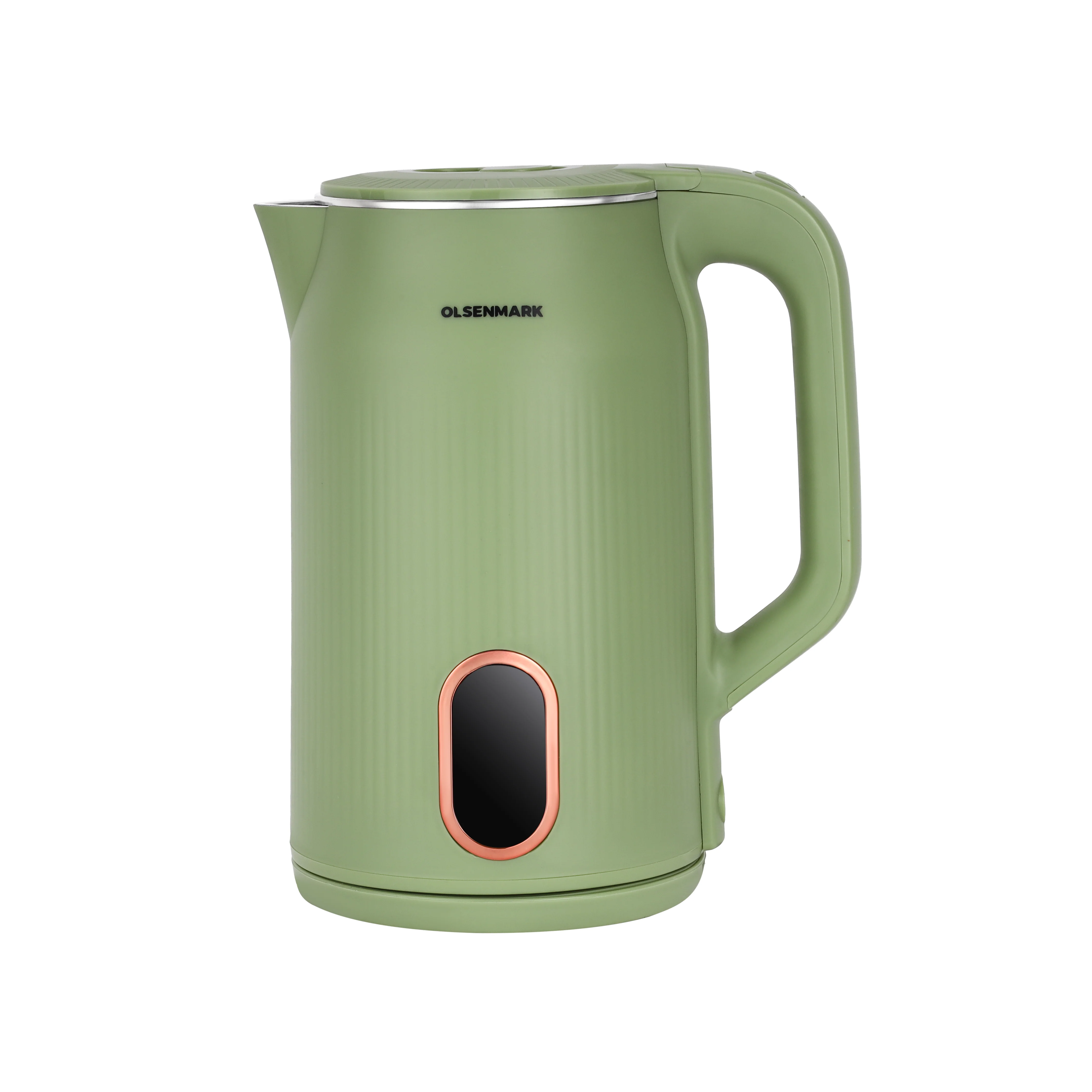 Olsenmark OMK7042 Electric Kettle 3.0L| 1500W power, double layer cool touch body| concealed heating, 360° rotation base, auto shut off and boil dry protection|