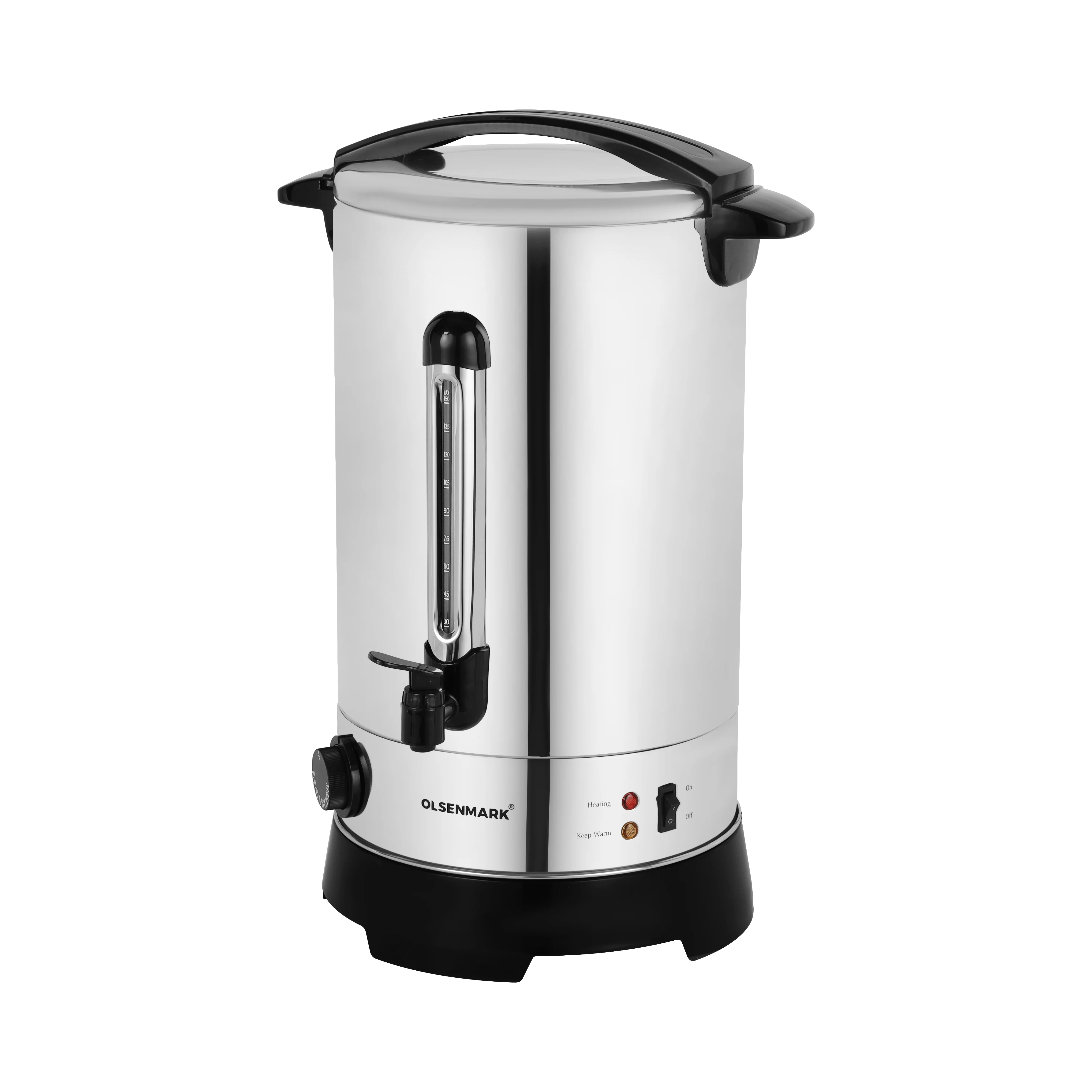 Olsenmark OMK7058 20L Stainless Steel Water Boiler 1650W| adjustable temperature knob 30–110°C with heating & keep warm function |water gauge and safety thermostat| - Image 2