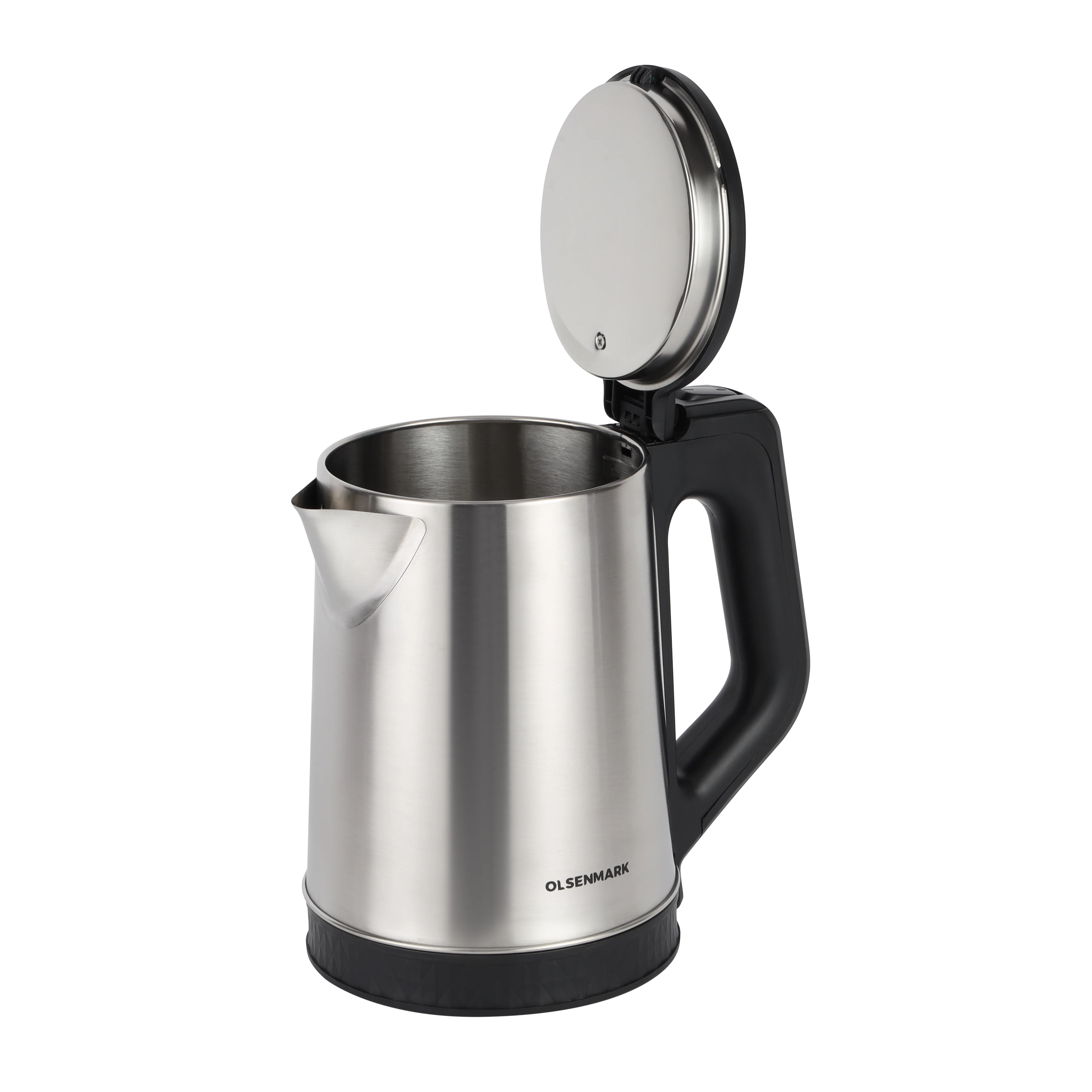 Olsenmark OMK7062 1.8L Electric Kettle 1500W| concealed heating element with 360° rotation base| auto shut-off, boil-dry and overheat safety protection, Indicator Light| - Image 2