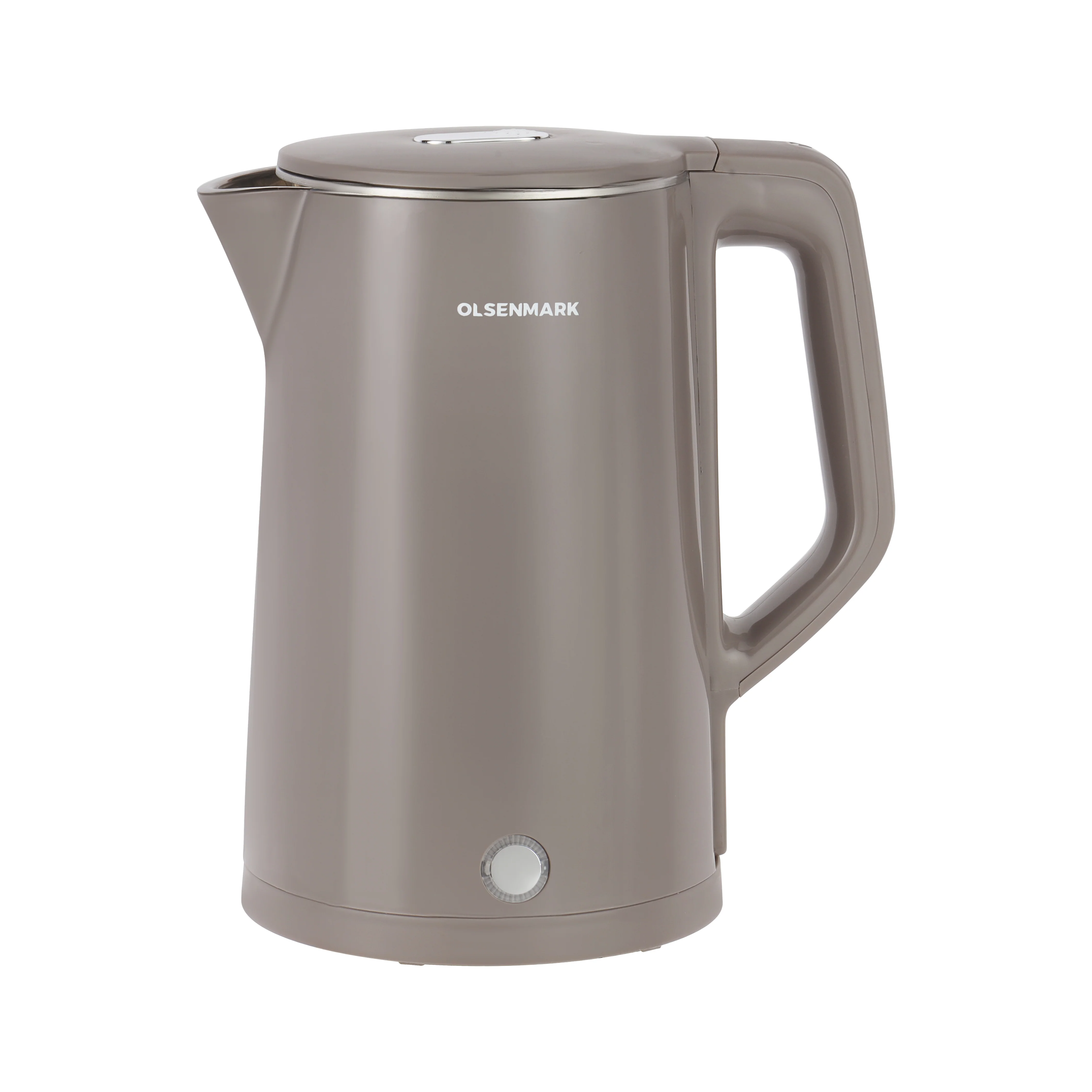 Olsenmark OMK7069 Electric Kettle 1.8L 1500W| 360° rotation base with seamless pot design and auto shut-off| boil-dry and overheat protection system, Seamless Pot Design|