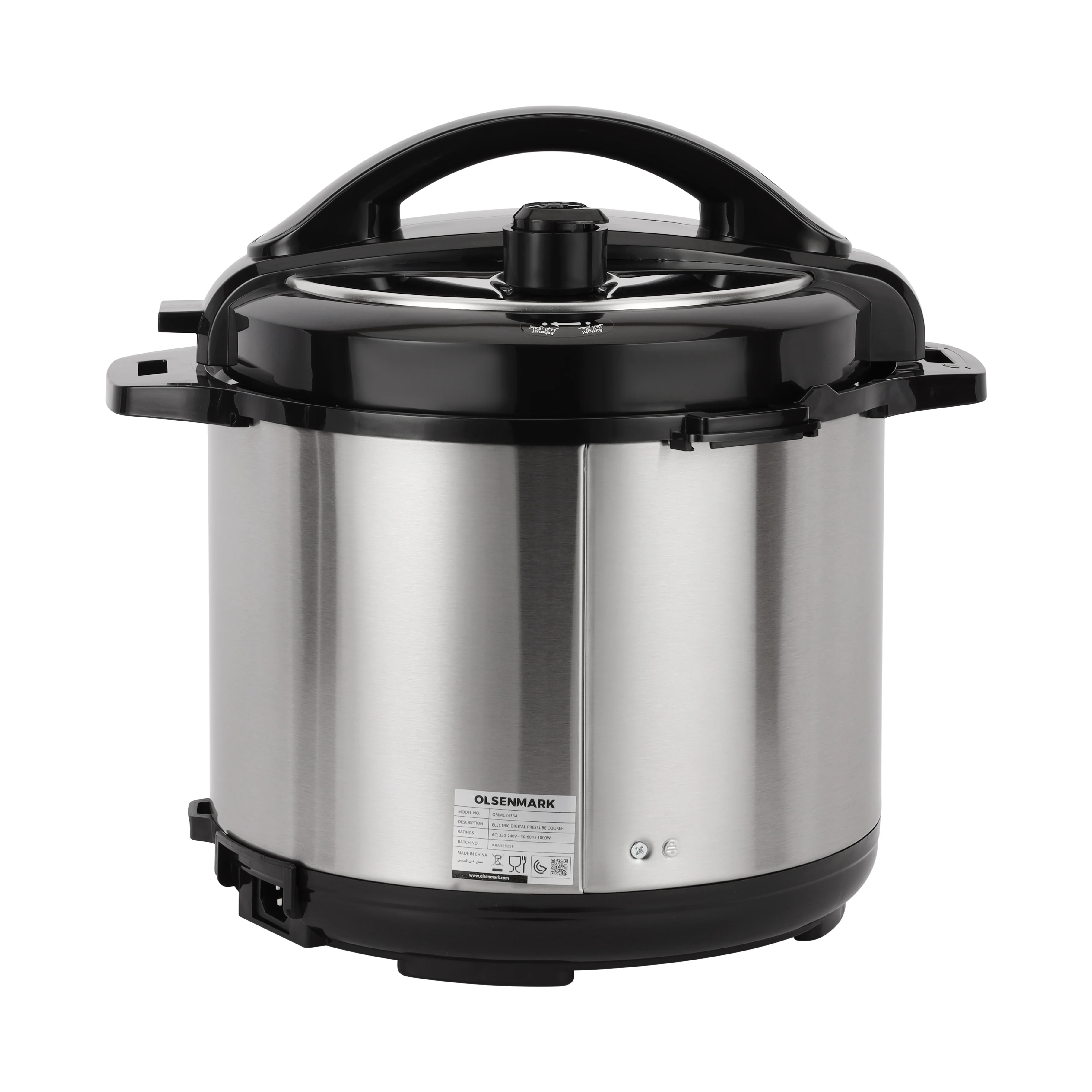 Olsenmark OMMC2436 6L Digital Electric Pressure Cooker| 1000W, non-stick inner pot & 24H delay timer| keep warm function, multi-cooking modes and stainless-steel| - Image 2