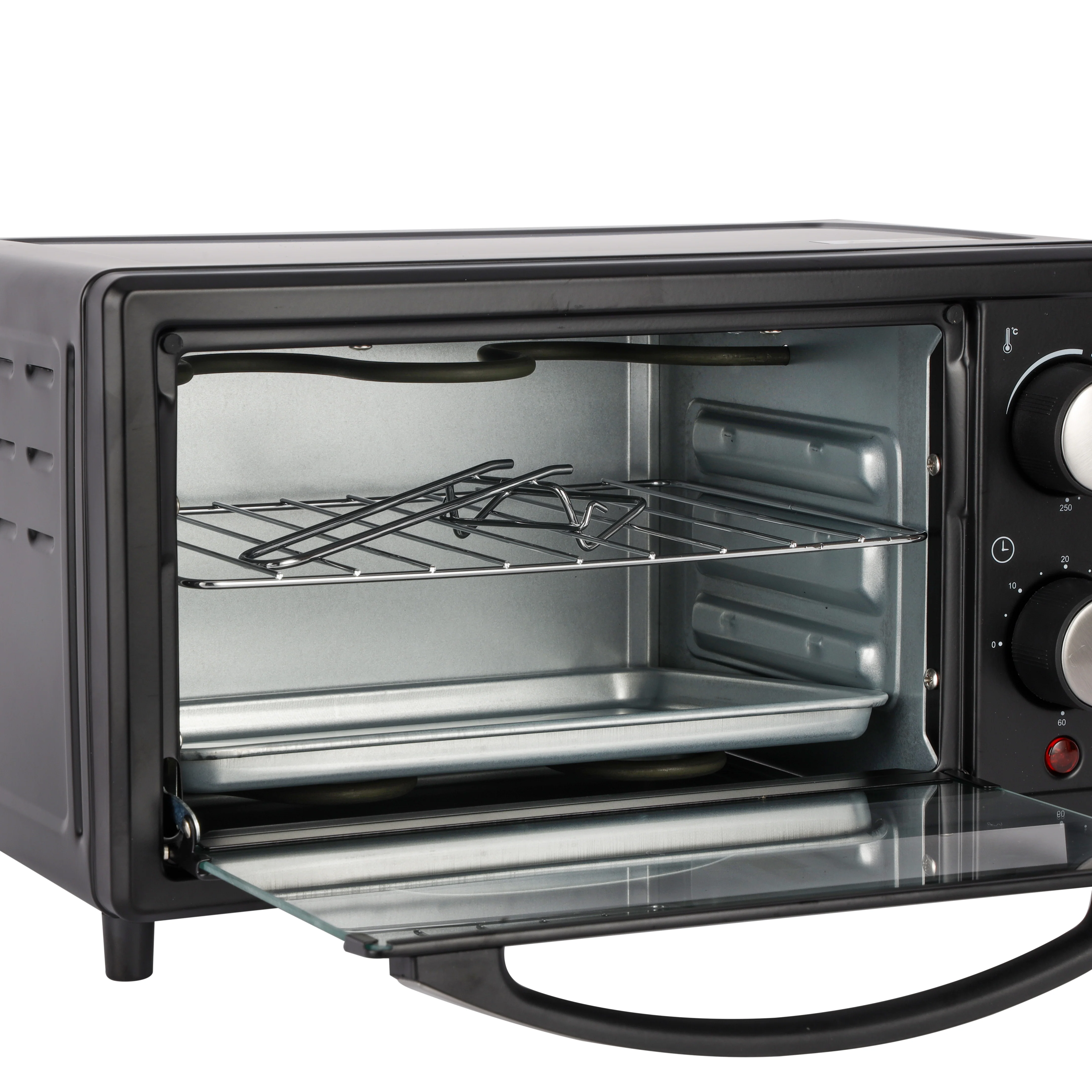 Olsenmark OMO7053 9L Electric Oven with 900W power| adjustable 100–250°C temperature control & 60-minute timer| tempered glass window, and auto shut-off for safe cooking| - Image 2
