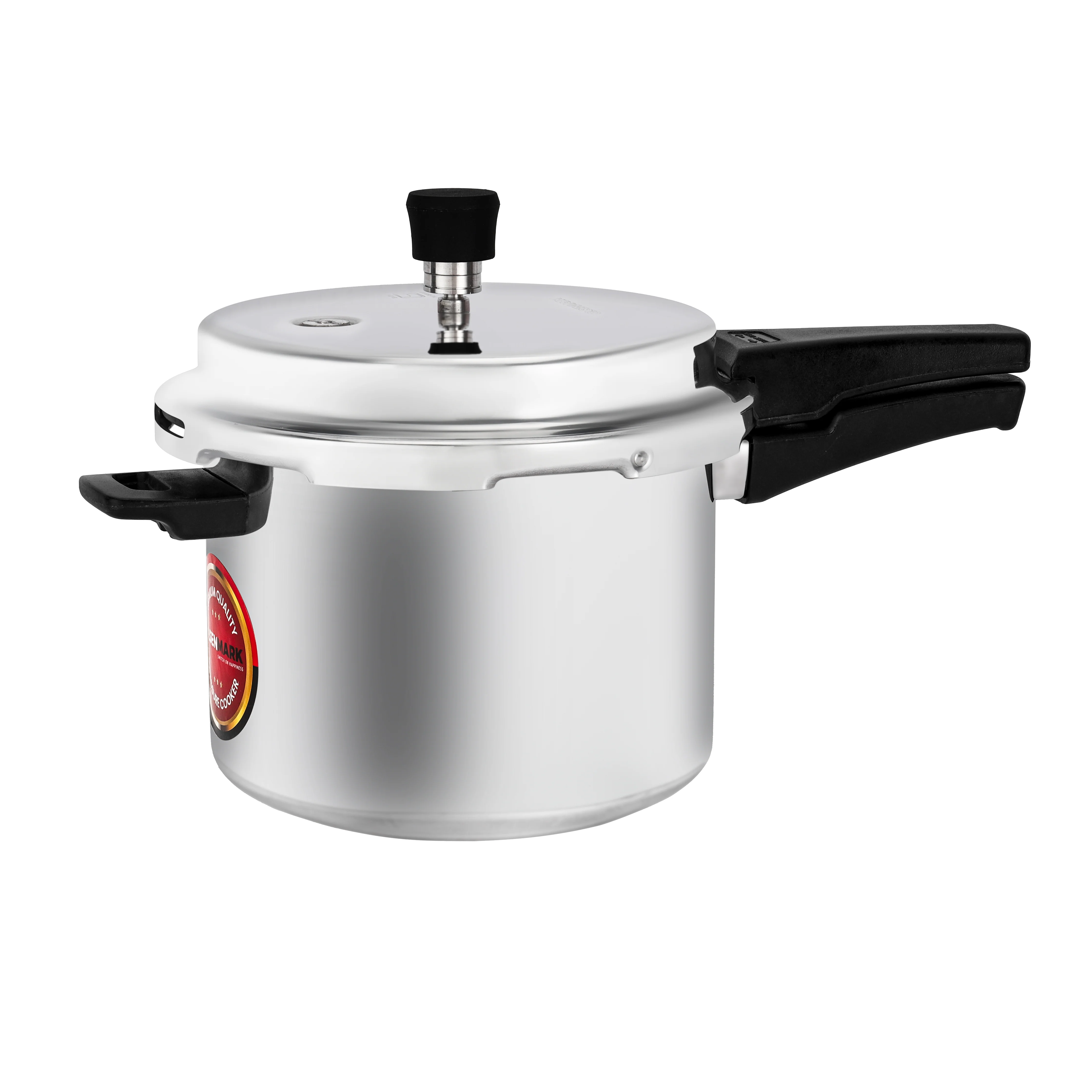 Olsenmark OMPC2391 5L Aluminium Pressure Cooker| Induction compatible base, uniform heating & strong body| safe gasket release system, Strong and sturdy handle|